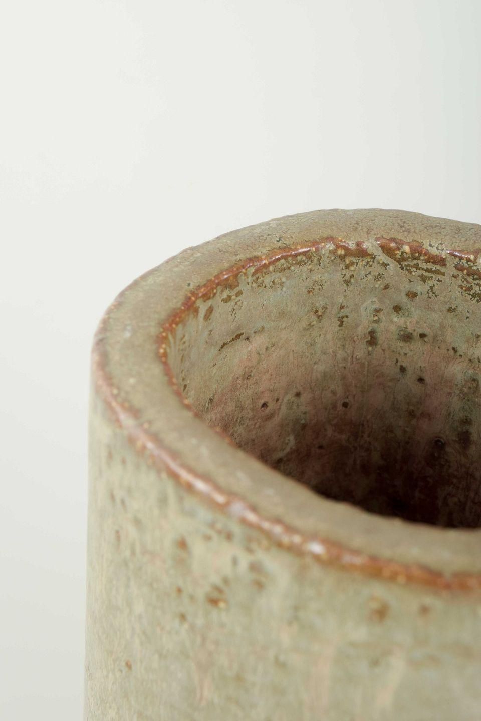 Per Linnemann Schmidt For Palshus. Cylindrical Stoneware Vase. 1960s/70s photo for sale