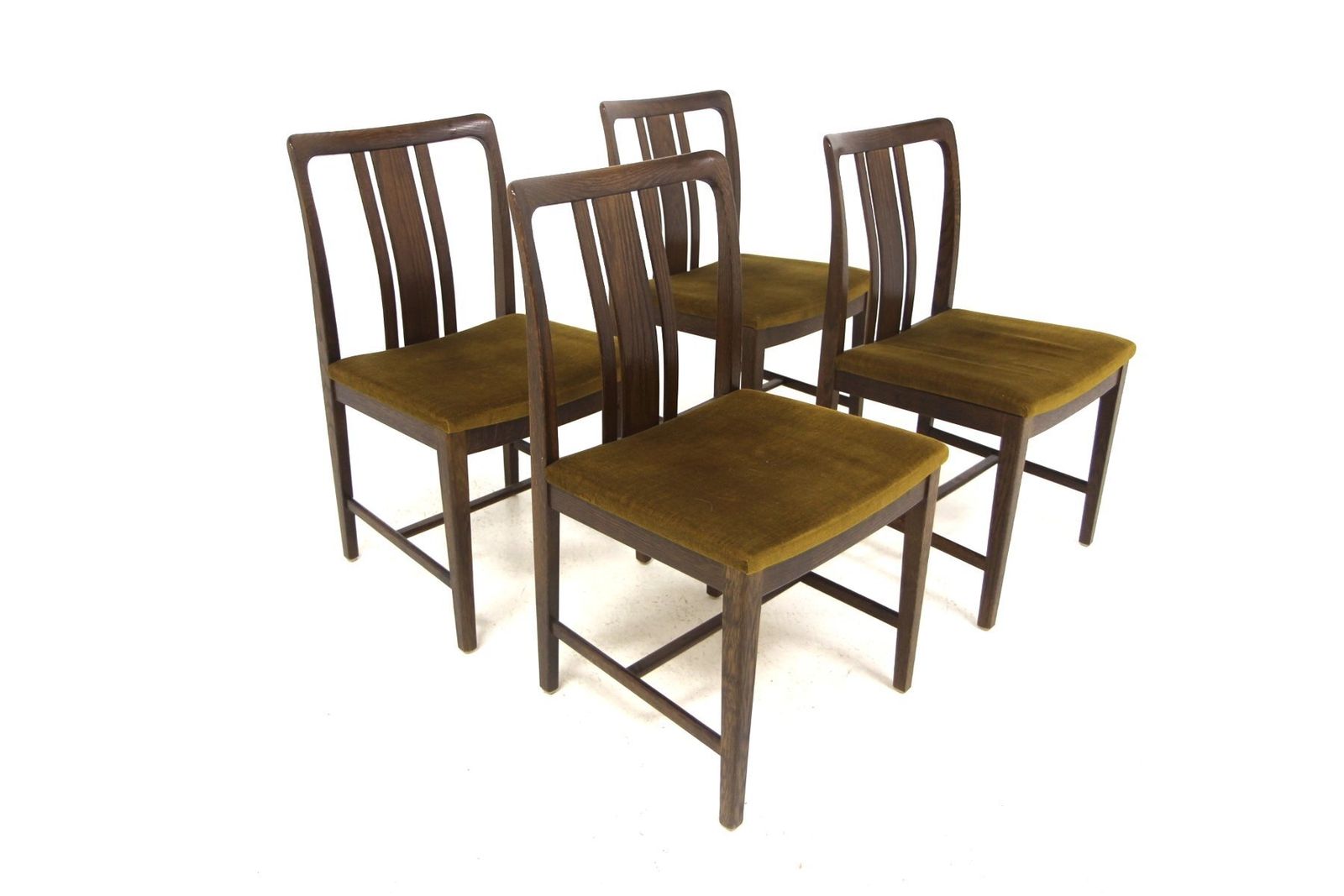 Scandinavian Oak Chairs By Linde Nilsson For Lammhult, Sweden, 1960s, Set Of 4 photo for sale