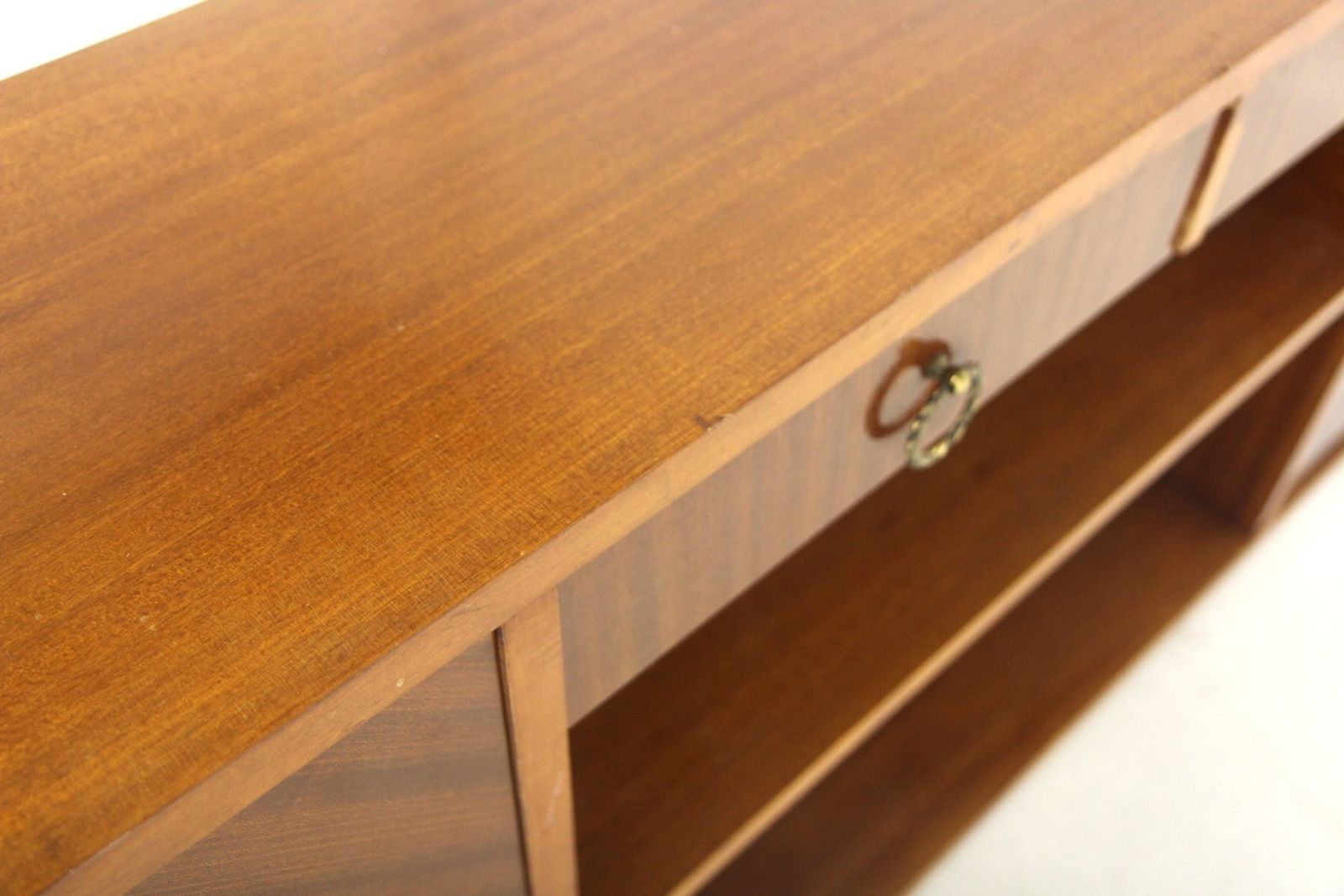 Swedish Modern Scandinavian Mahogany Model 21 Bookcase, Sweden, 1940s photo furniture