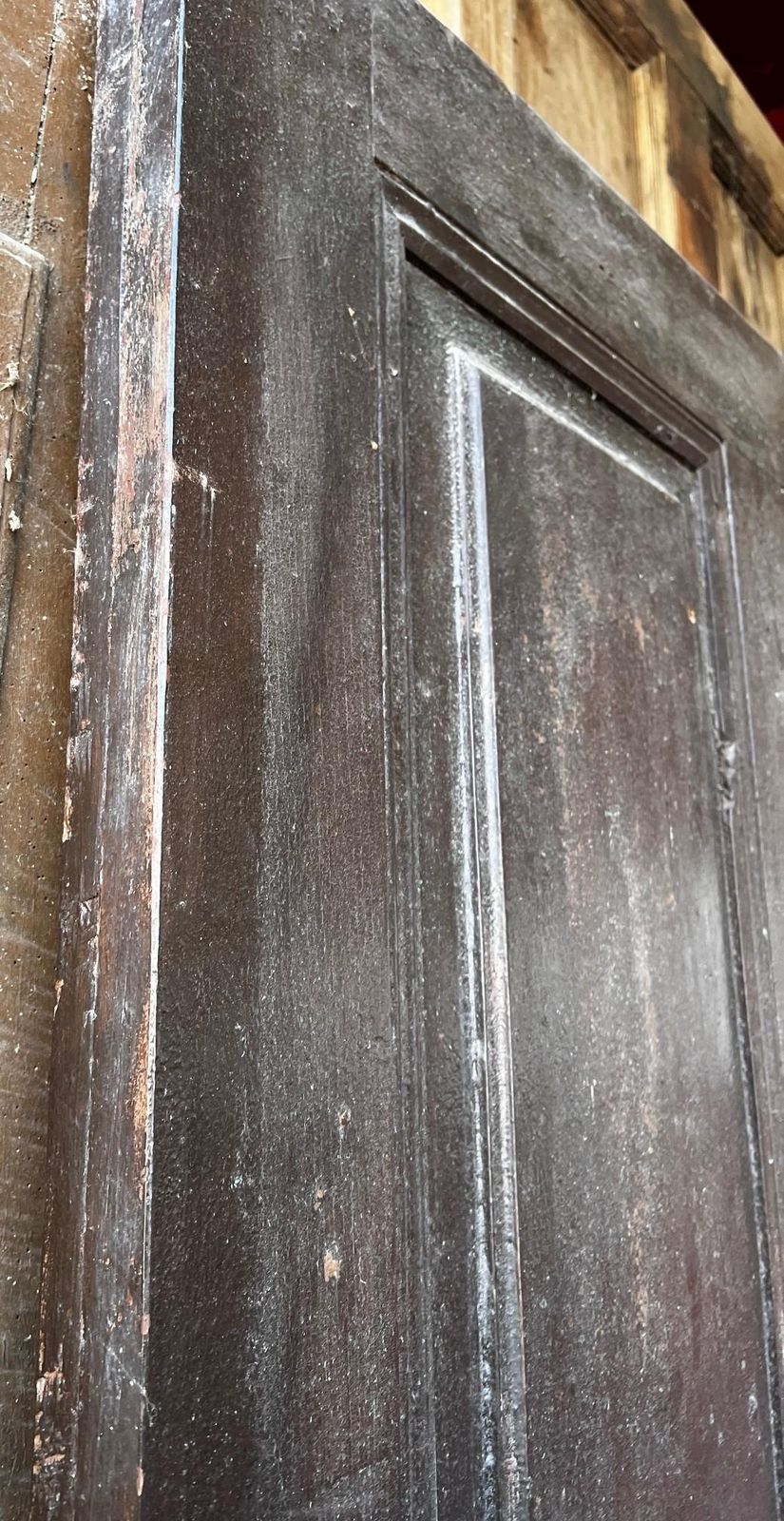 Entrance Door, Black Lacquered Main Door Single Leaf, Italy photo vinterior