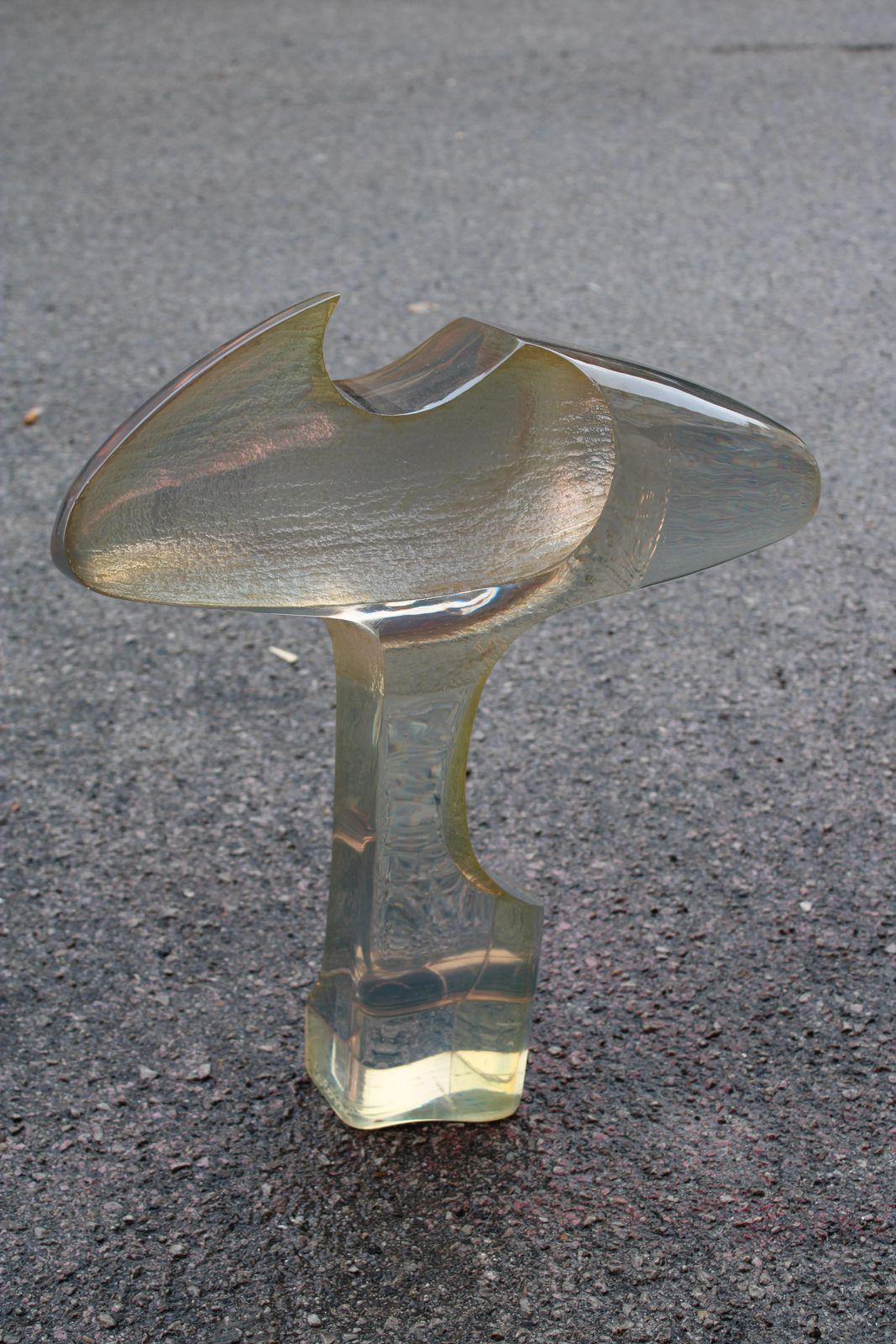 Large Abstract Sculpture Signed Tolomei In Plexiglass 1960 Italy Eye photo furniture