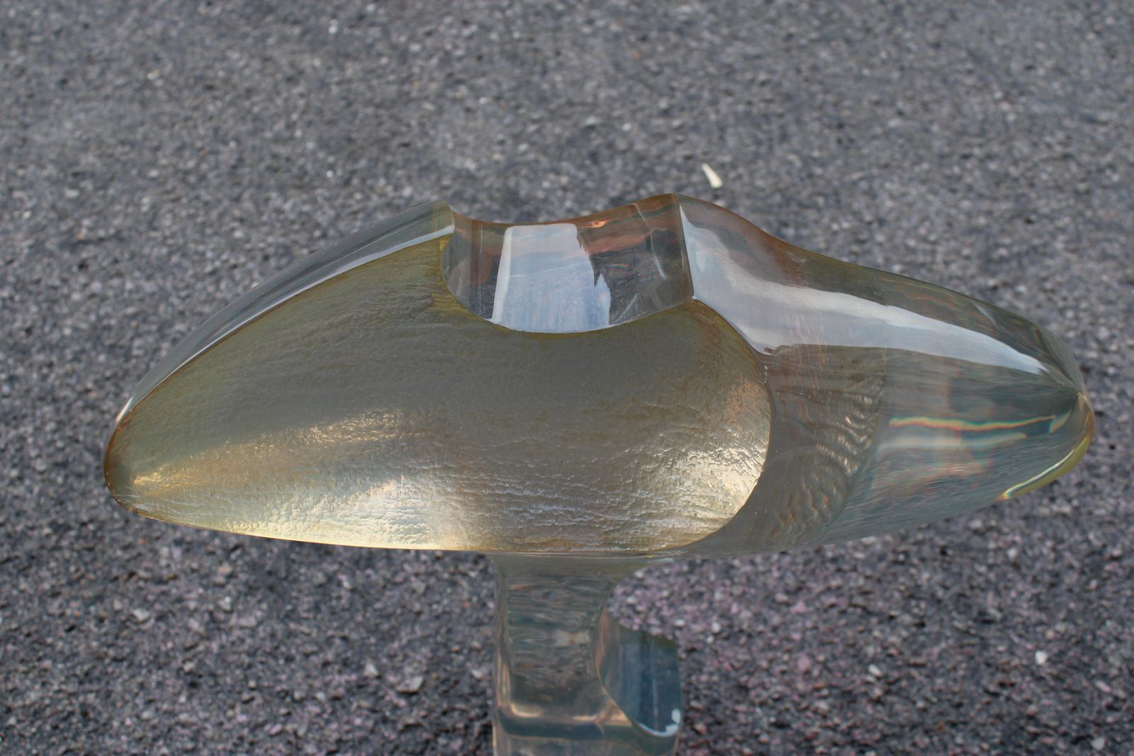 Large Abstract Sculpture Signed Tolomei In Plexiglass 1960 Italy Eye photo vinterior