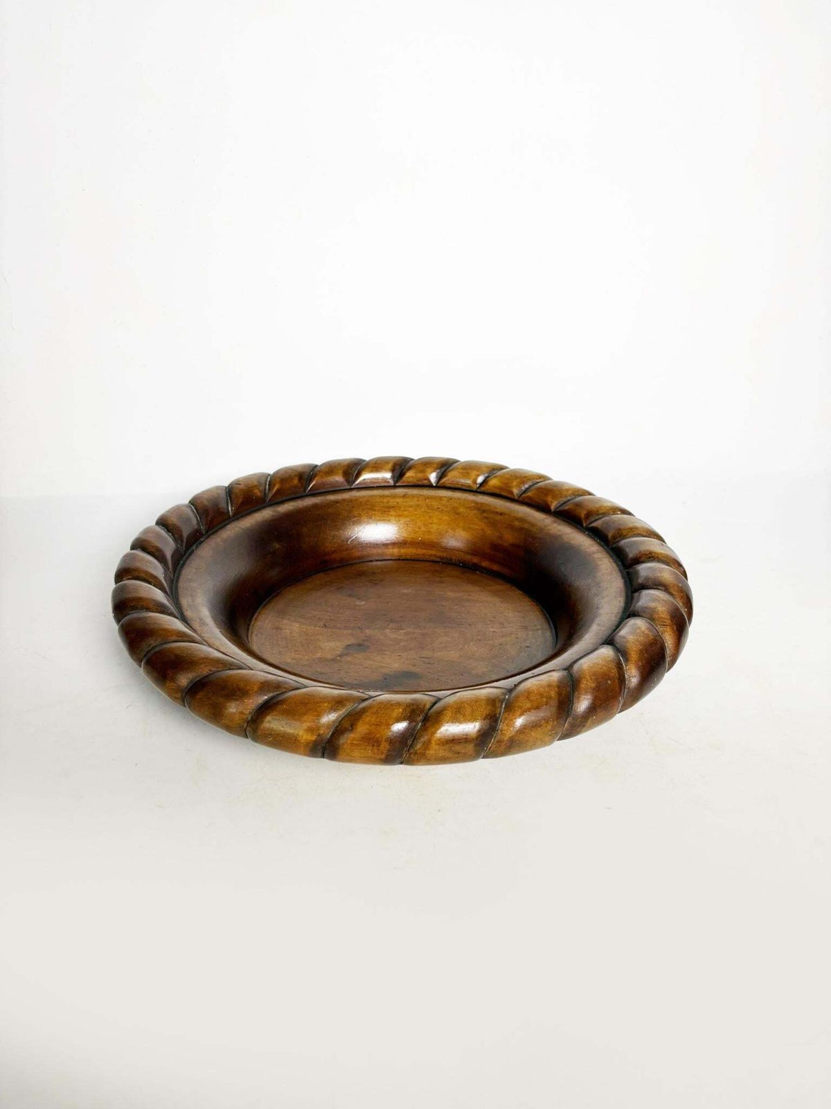 Vintage Wooden Trinket Tray, Handcrafted, Sculpted Rim, France, 1950s photo furniture