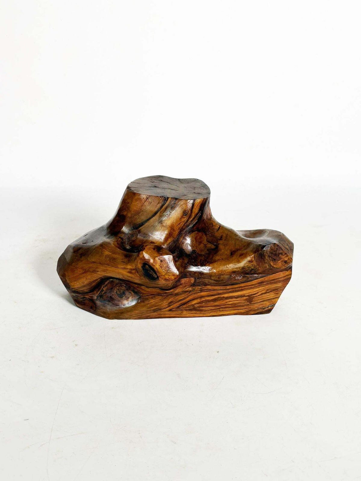 Olive Wood Box, France, 1960, Brutalist Style France photo furniture