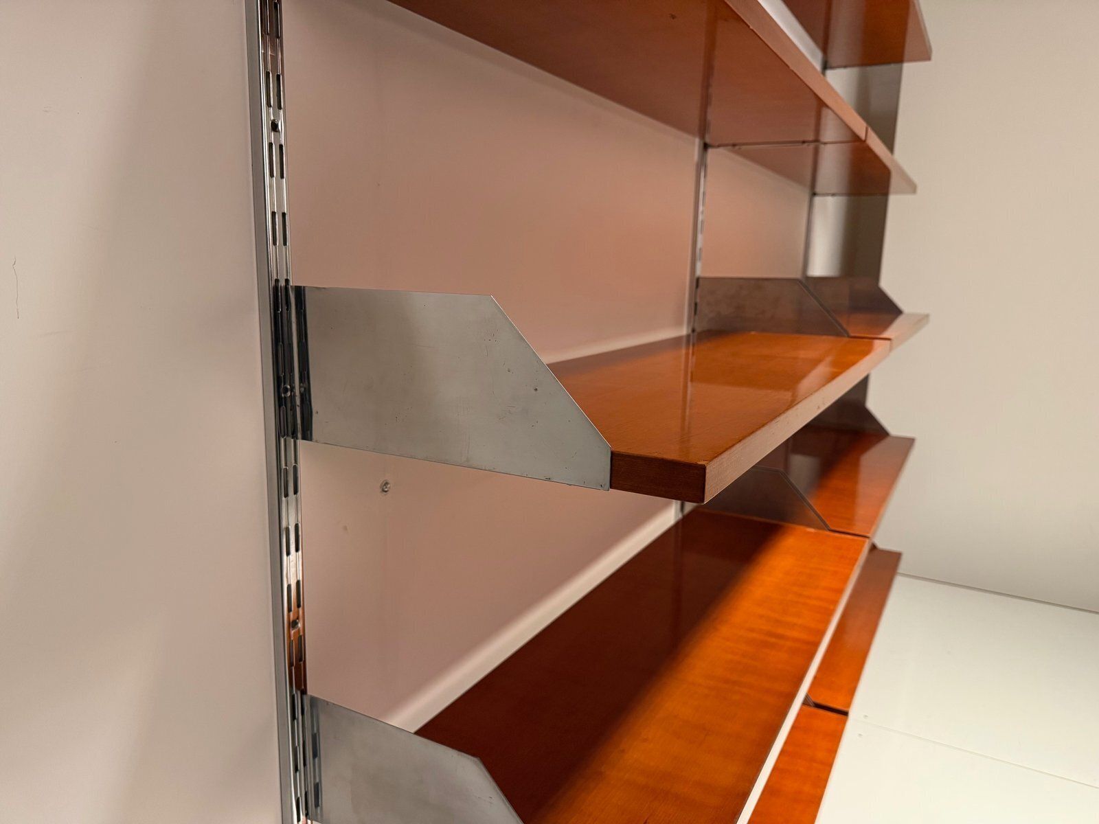 Adjustable Shelving System In Teak With Steel, Belgium, 1960 photo buy