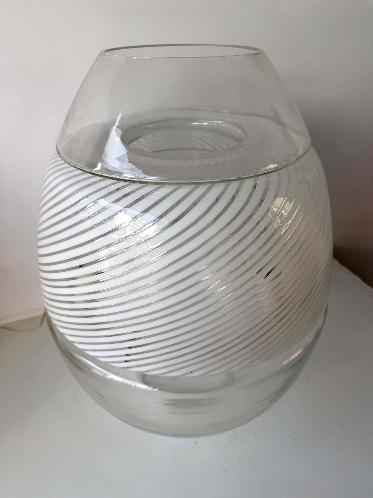 Lt 353 Egg Lamp Vase Murano Glass By Mazzega. Italy, 1970s photo 5772.0