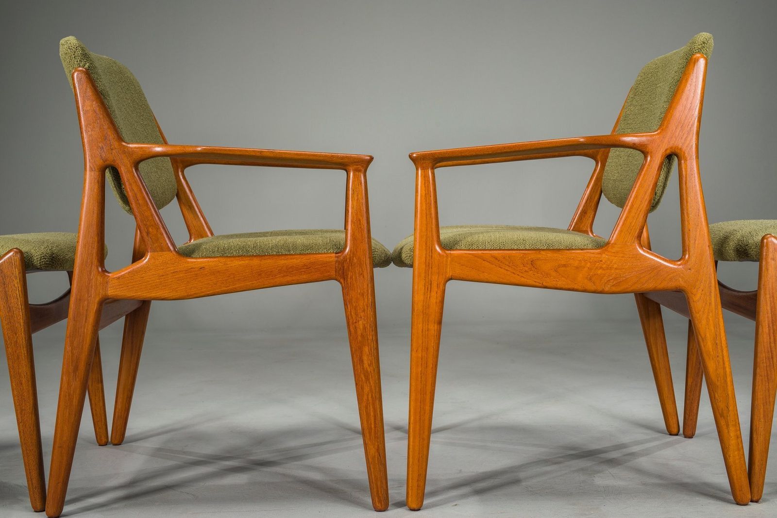 Danish Ella Chairs In Teak Attributed To Arne Vodder For Vamo Sønderborg, 1960s, Set Of 6 photo vintage