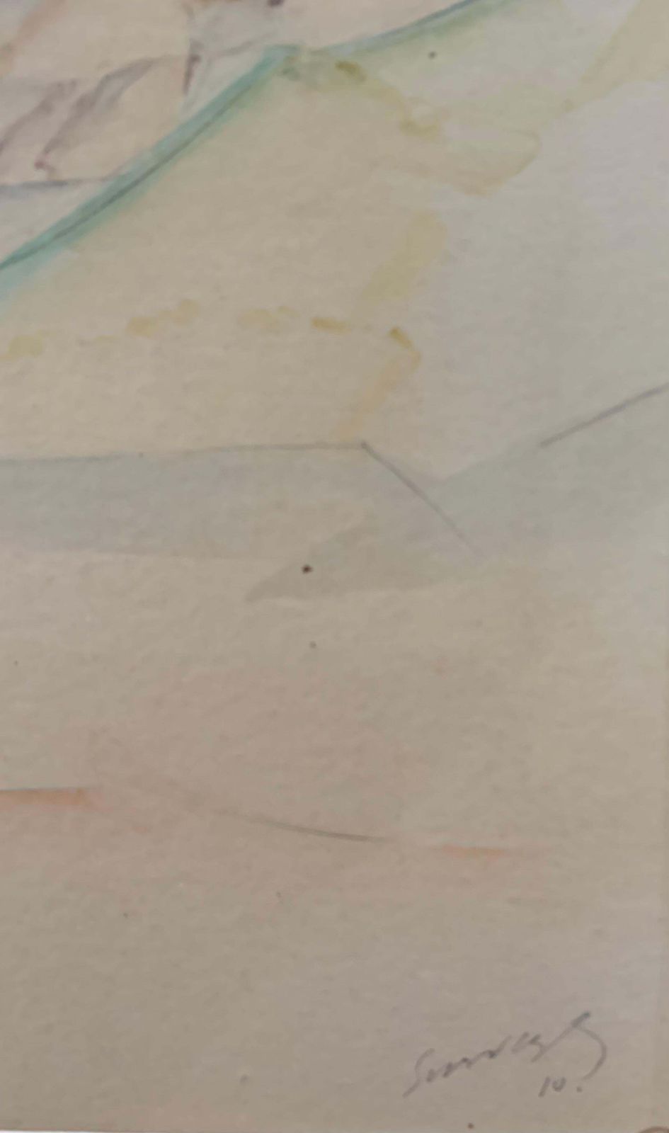 Léopold Survage "Landscape" Watercolor Cm. 30 X 22 1910 1920 photo Art