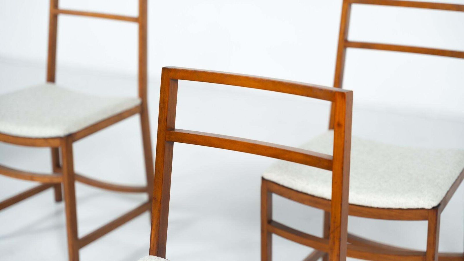 photo vintage Set Of 6 Mid Century Modern Dining Chairs By Renato Venturi For Mim, 1950s