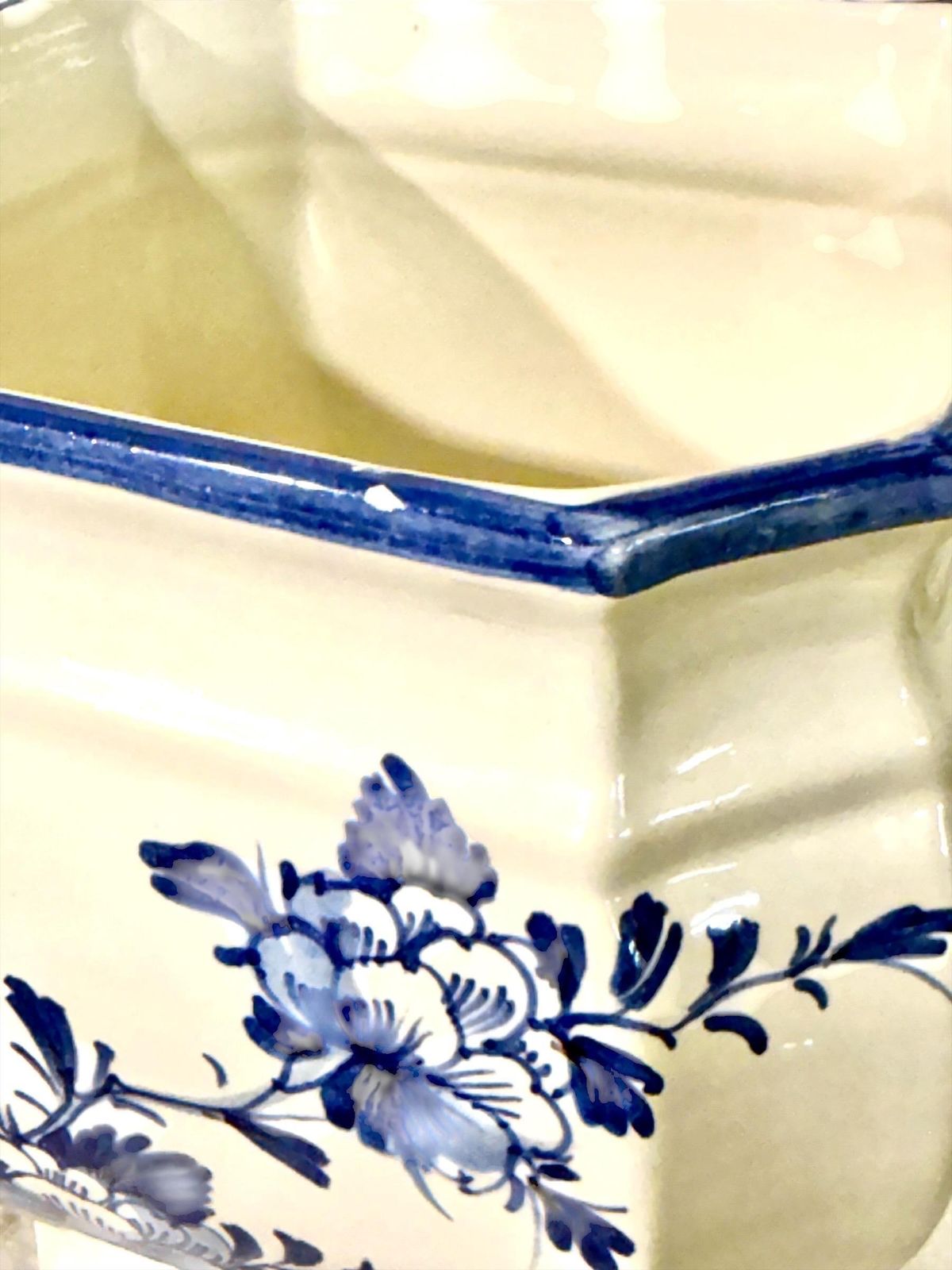 Blue And White Porcelain Jardinière, Larucci For Christian Dior photo vintage