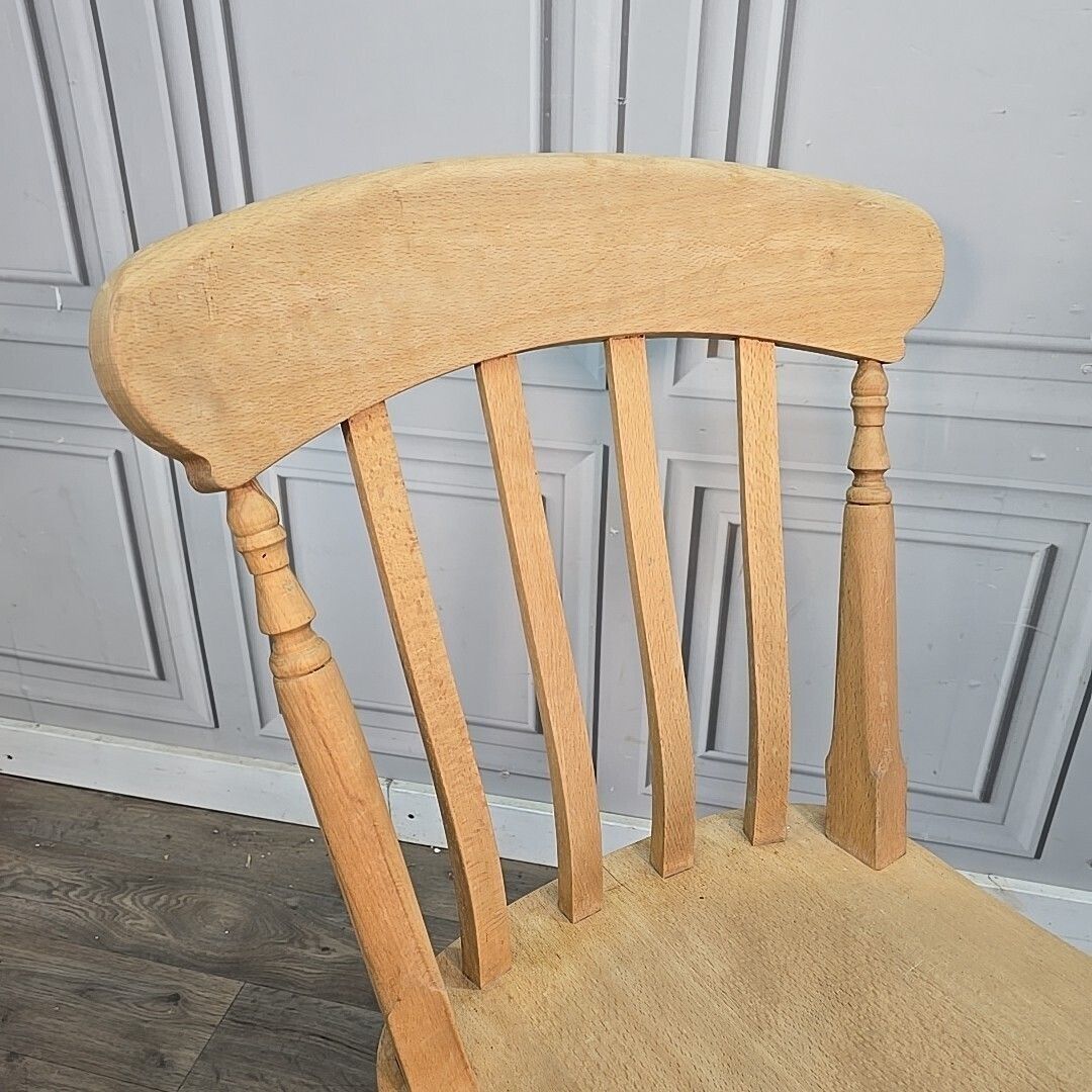 Antique Wooden Farmhouse Chairs   Victorian Style Turned Country Windsor  Solid photo for sale