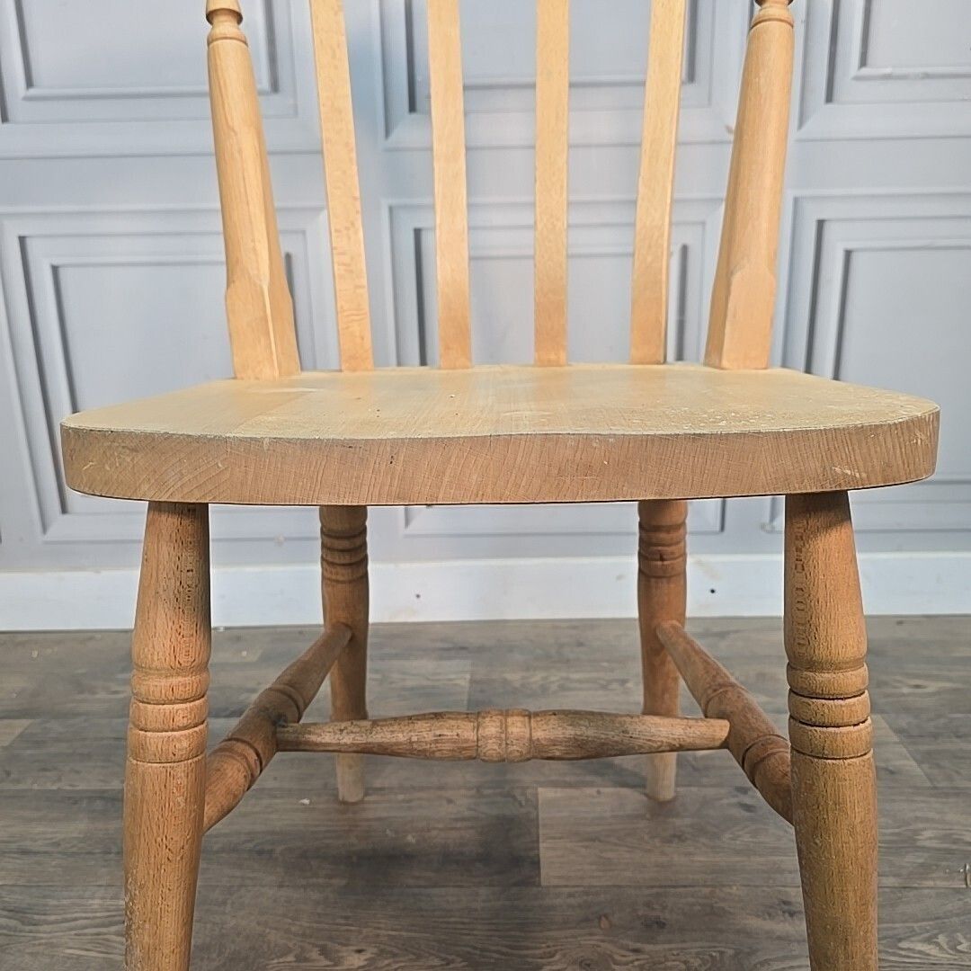 Antique Wooden Farmhouse Chairs   Victorian Style Turned Country Windsor  Solid photo buy