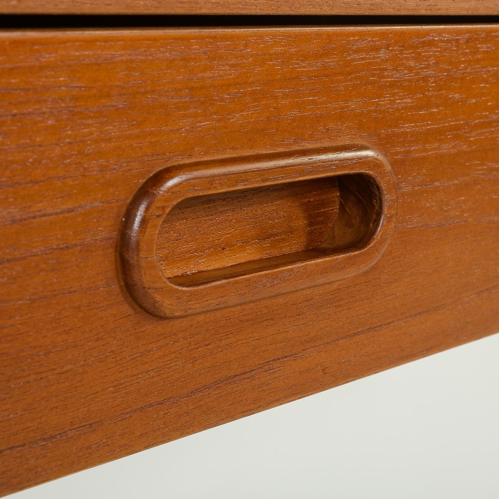 photo furniture Scandinavian Mid Century Wall Unit With A Console And A Mirror, Denmark, 1970s