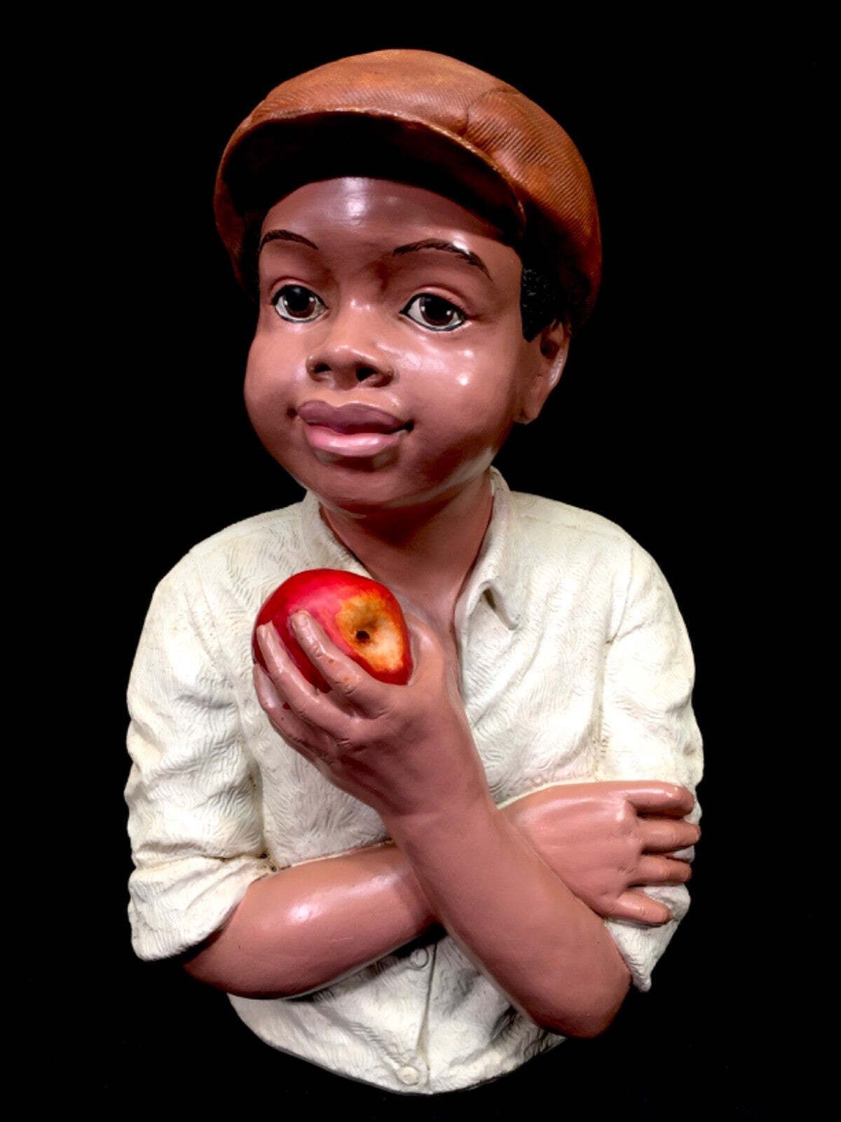 Vintage “Callek” Boy With Apple Statue / Tabletop Counter Display Mannequin photo furniture
