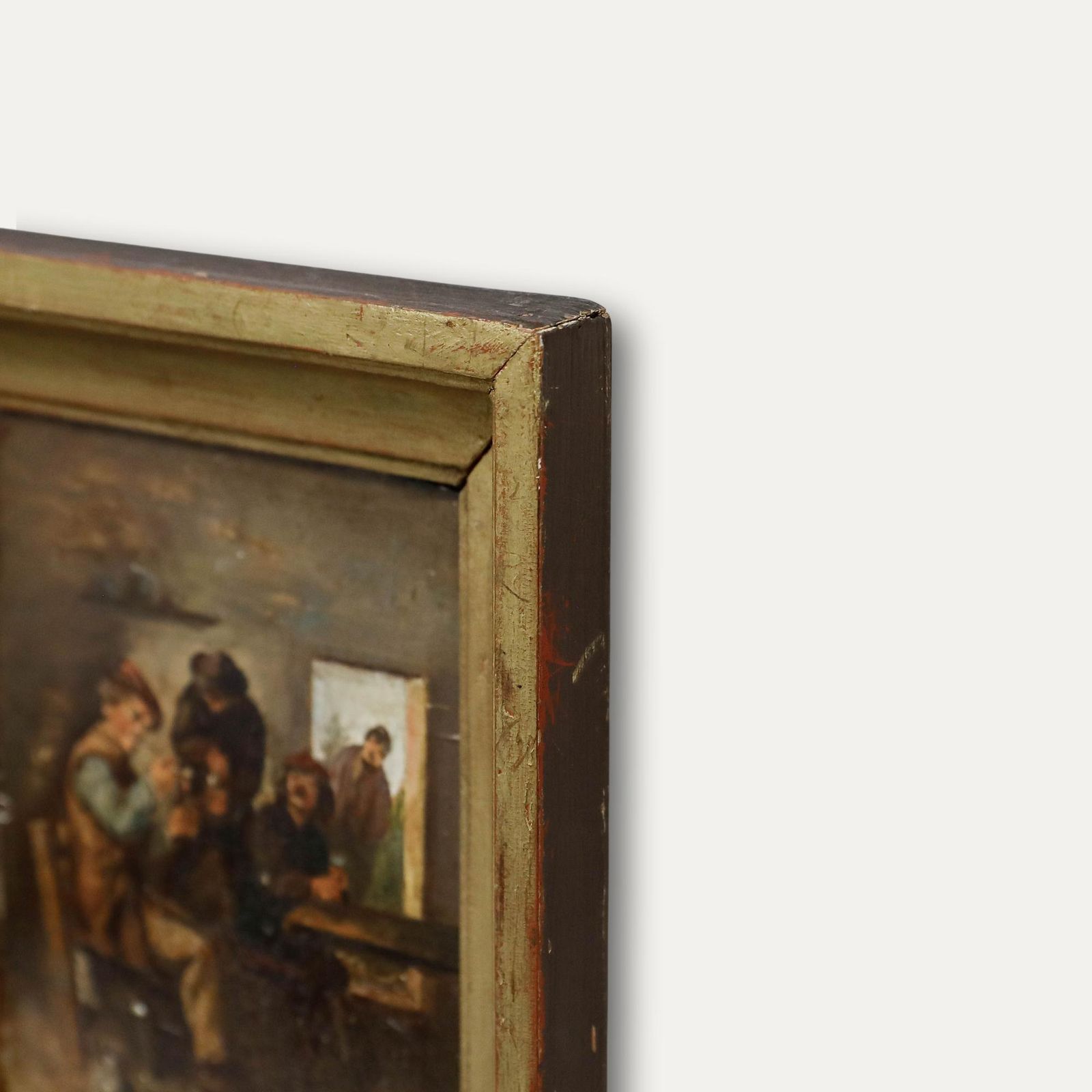 After Adriaen Brouwer   19th Century Oil, Smoking Scene (The Sense Of Taste) photo buy
