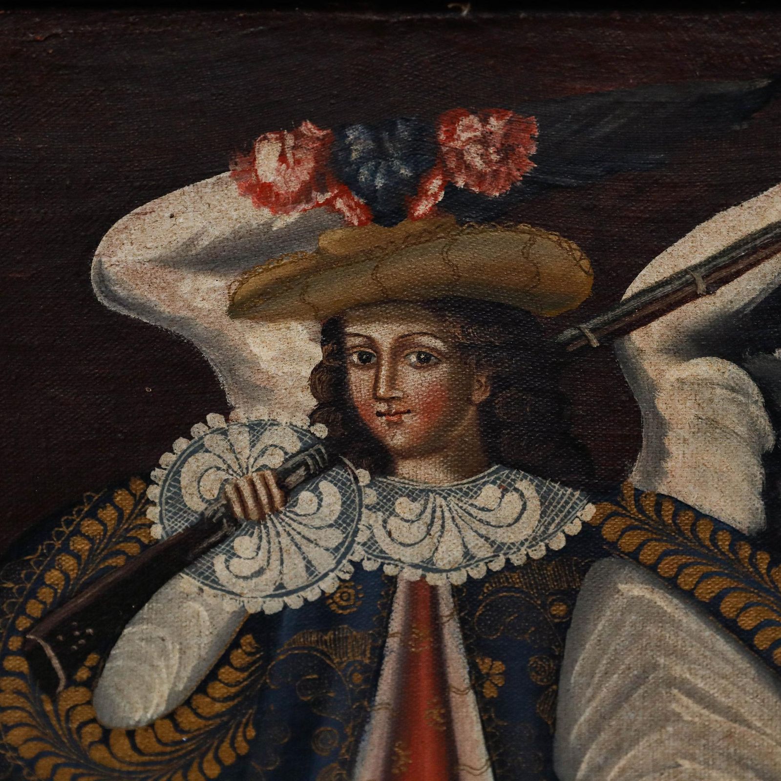 Cuzco School Early 20th Century Oil   Archangel Gabriel photo Art