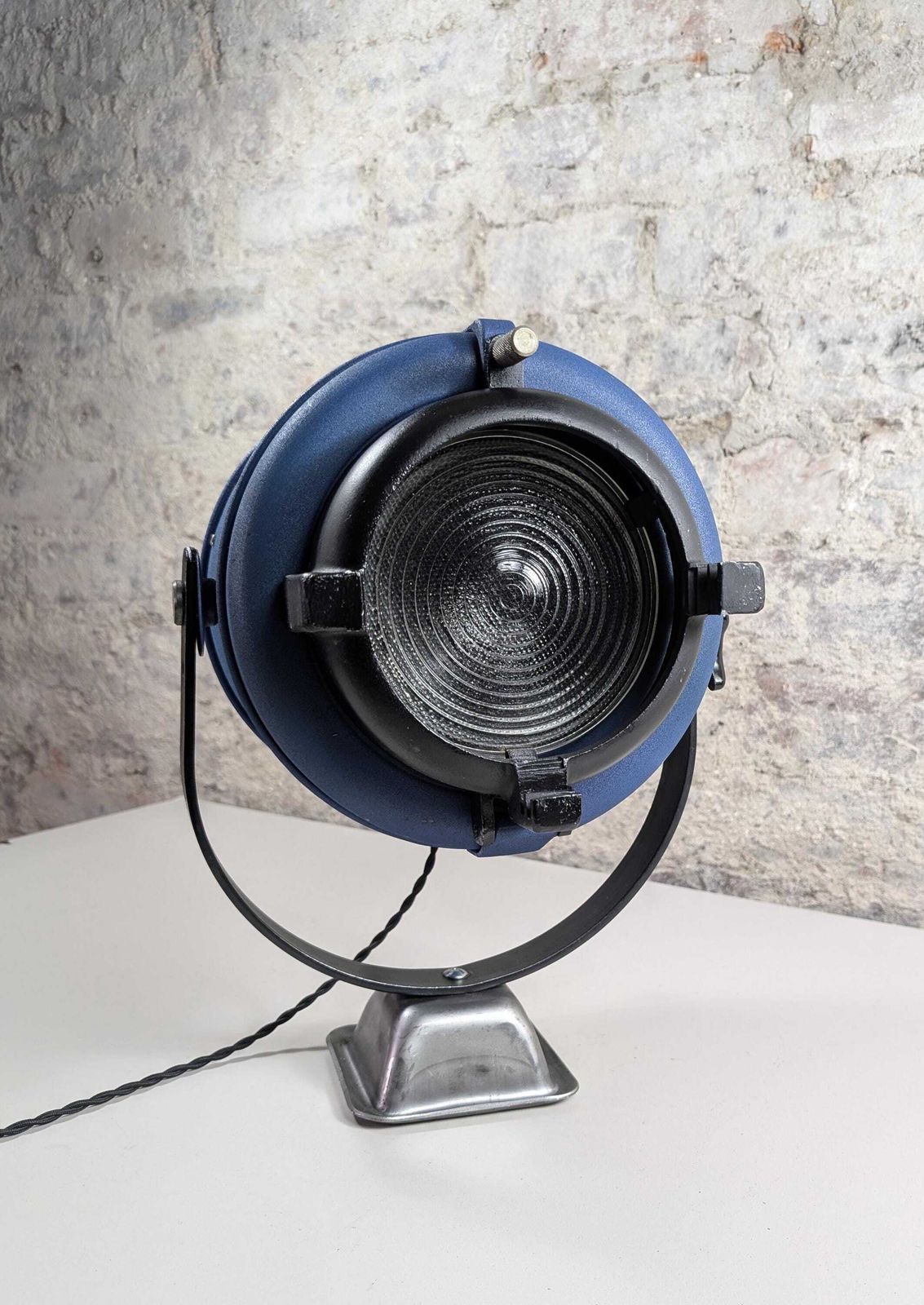 Vintage Industrial Stage Lamp 1980s Furse Spotlight Blue Theatre Light Desk Lamp E27 Pat Tested Loft Lighting photo Lighting