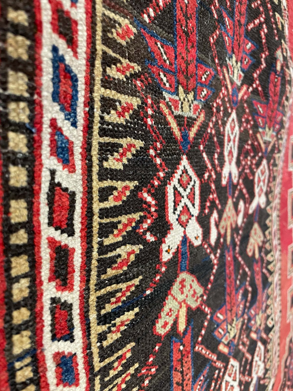 Antique Caucasian Shirvan 'Bird Rug' photo Textiles