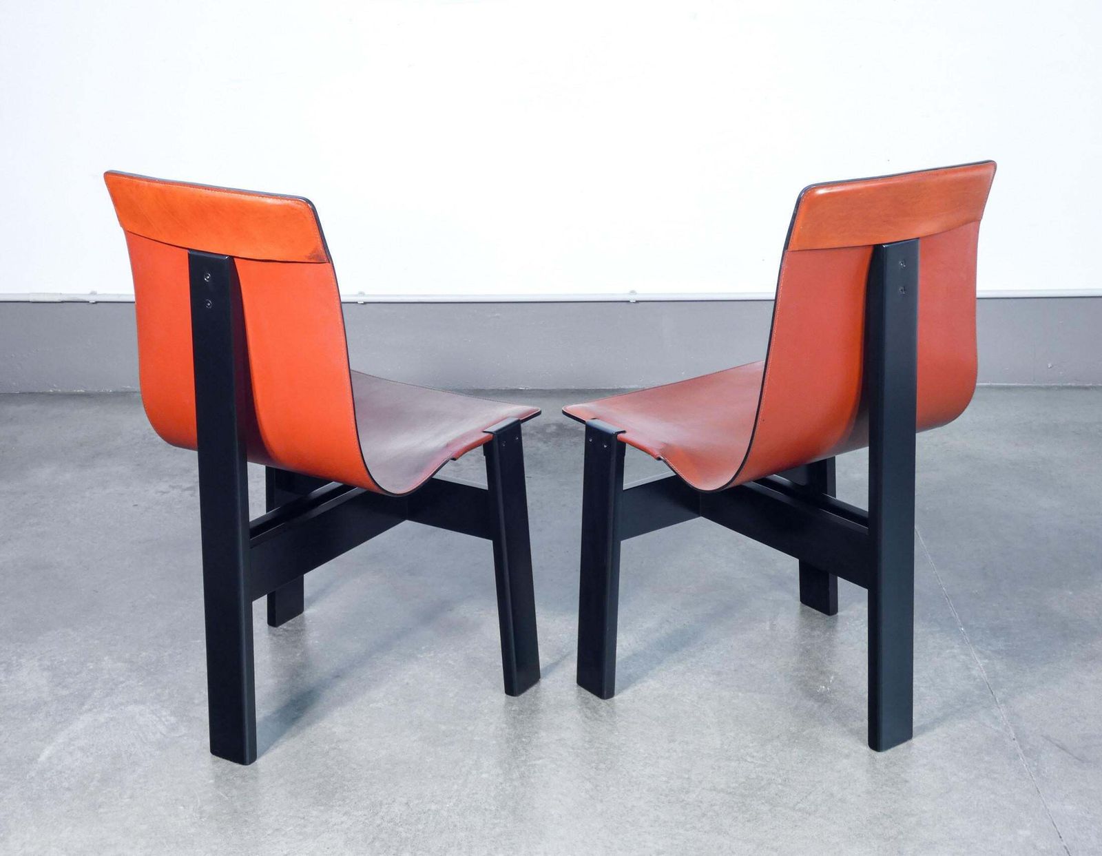 Set Of Four "Tre 3" Chairs Designed By Angelo Mangiarotti For Skipper. 1970s photo buy