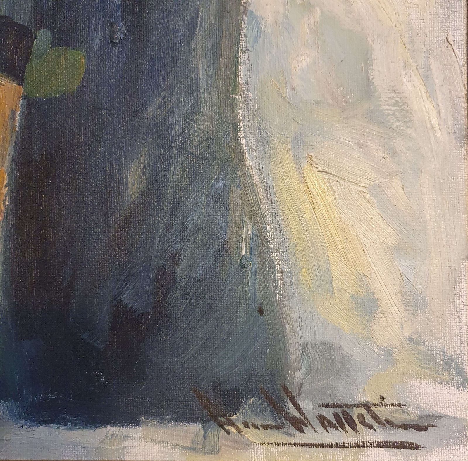 A Mid 20thc Framed Oil On Canvas By Arne Wallsten, Sweden. {B.1932} photo 140.0