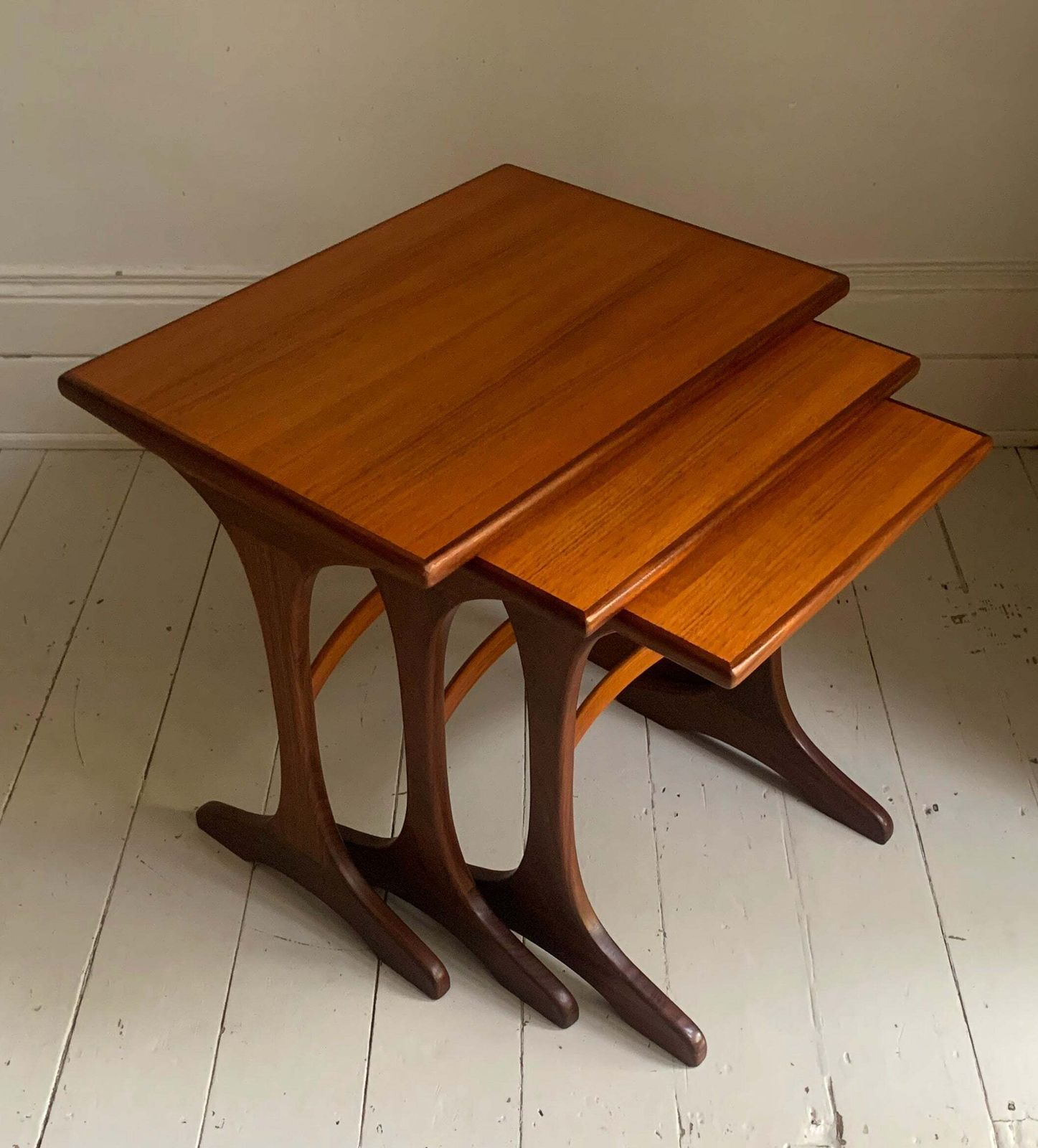 photo for sale Mid Century Modern 1960s Teak G Plan Fresco Nest Of Tables, Victor Wilkins