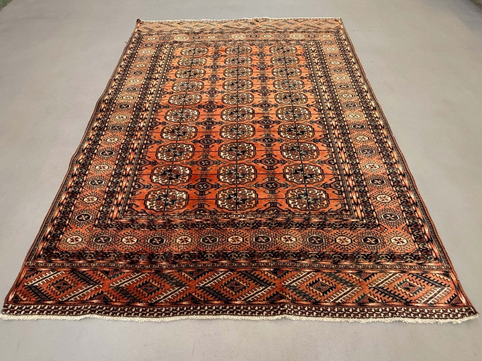 Afghan Turkoman Rug 204x161 Cm, Large 2523 photo for sale