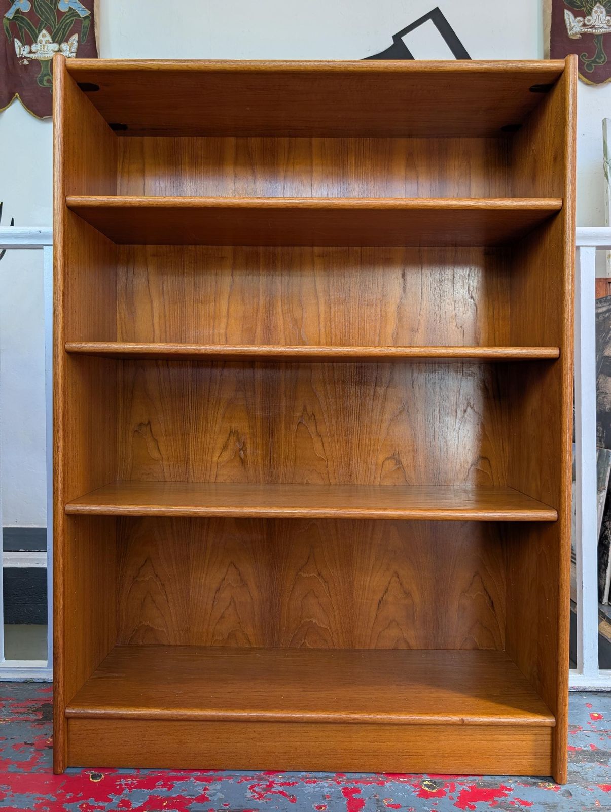 1960s Mcm Danish Teak Bookcase By Domino Mobler. photo 390.0