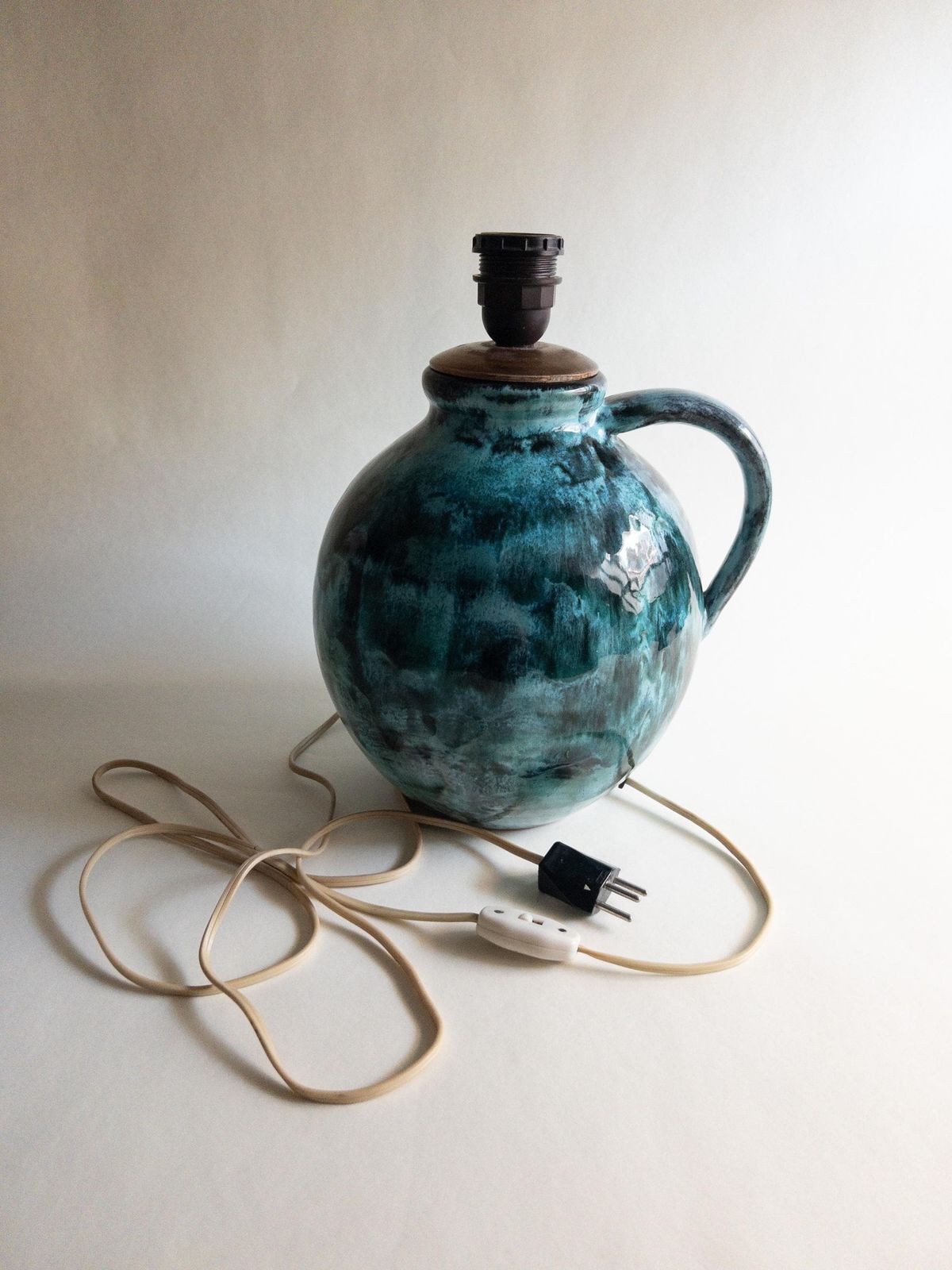 photo for sale Gustav Spörri Ceramic Table Lamp Base, Swiss Mid Century Pottery