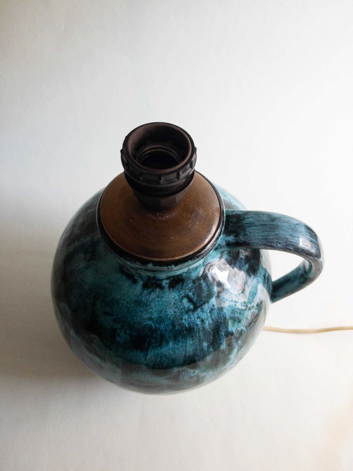 photo buy Gustav Spörri Ceramic Table Lamp Base, Swiss Mid Century Pottery