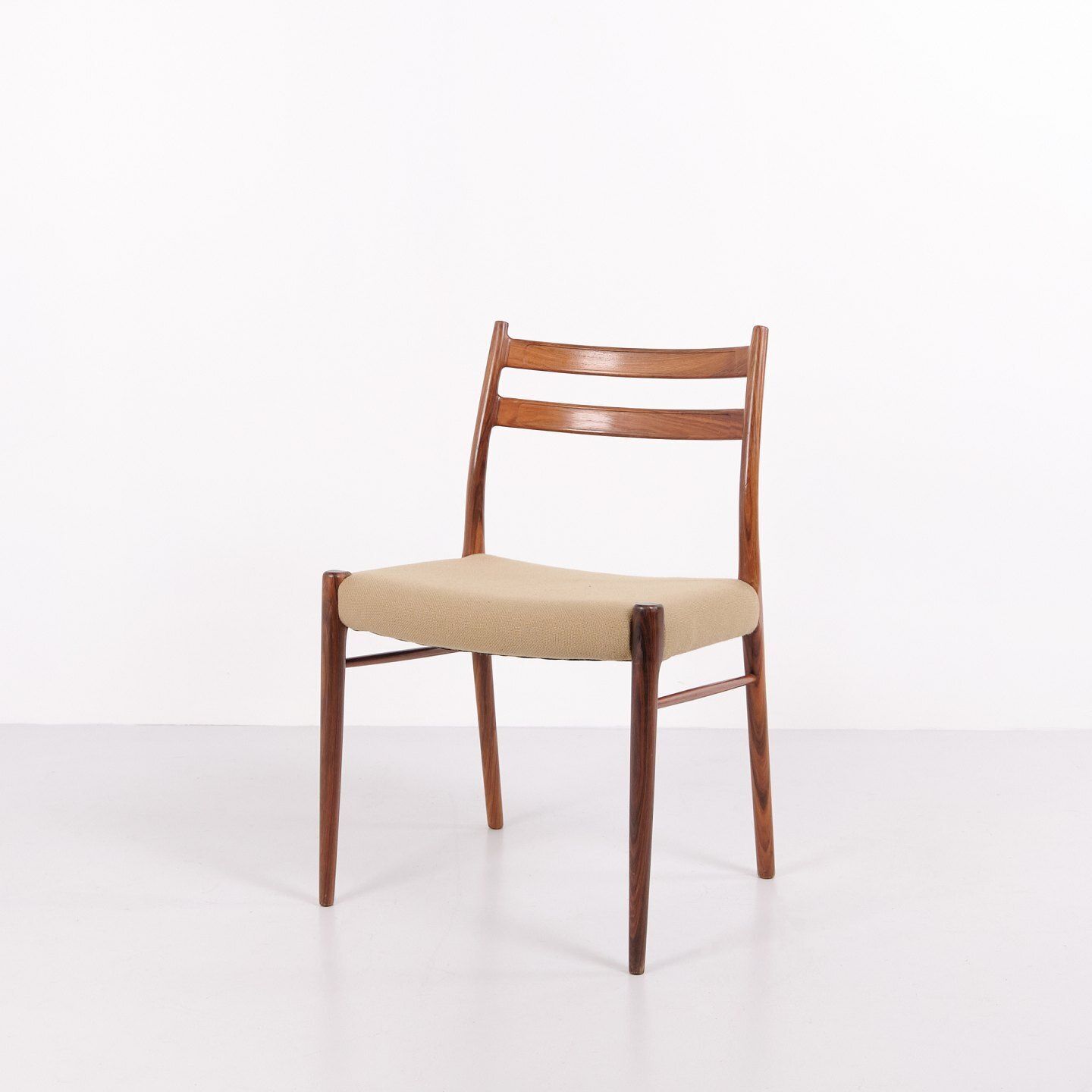 Dining Chairs By Arne Wahl Iversen For Glyngøre Stolefabrik In Rosewood, 1950s. photo for sale