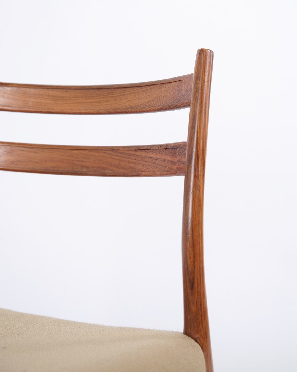 Dining Chairs By Arne Wahl Iversen For Glyngøre Stolefabrik In Rosewood, 1950s. photo vintage