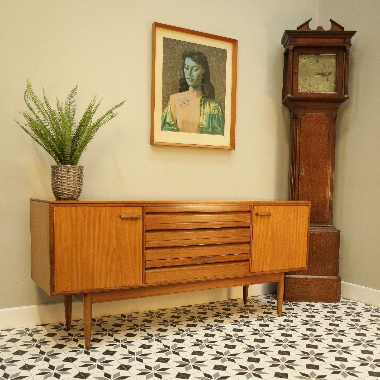 White And Newton Teak Mid Century Sideboard photo for sale