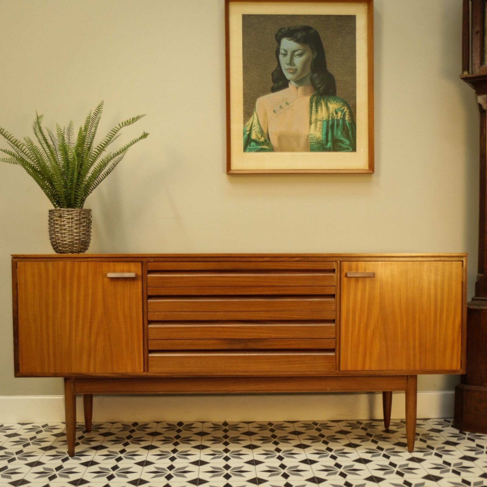 White And Newton Teak Mid Century Sideboard photo vinterior