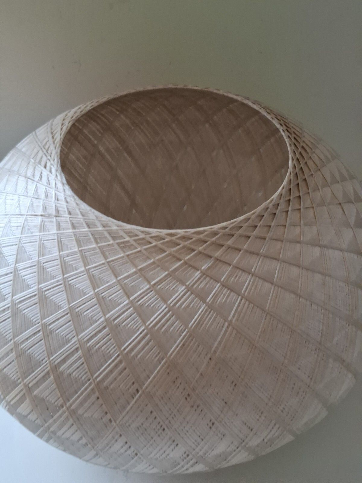 photo furniture Space Age Spun Fibreglass Pendant Lampshade Vintage 1970s