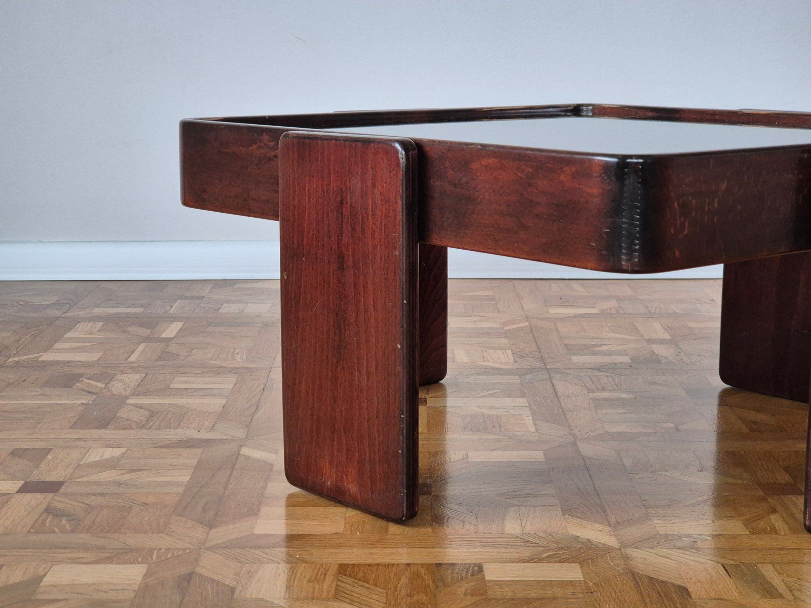 Furniture Vintage Italian Nesting Tables By Gianfranco Frattini For Cassina, Set Of 3 photo