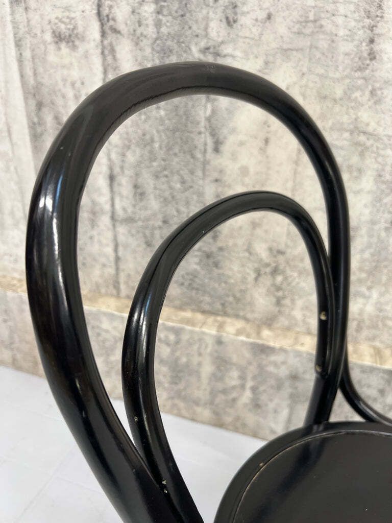 photo for sale Pair Round Back Ebonised Bentwood French Bistro Chairs