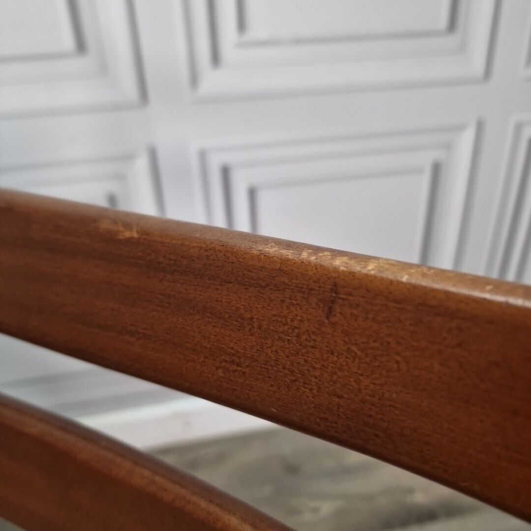 photo buy Retro Desk Arm Chair Vintage Mid Century Danish Style Dining Office Seat 1970s