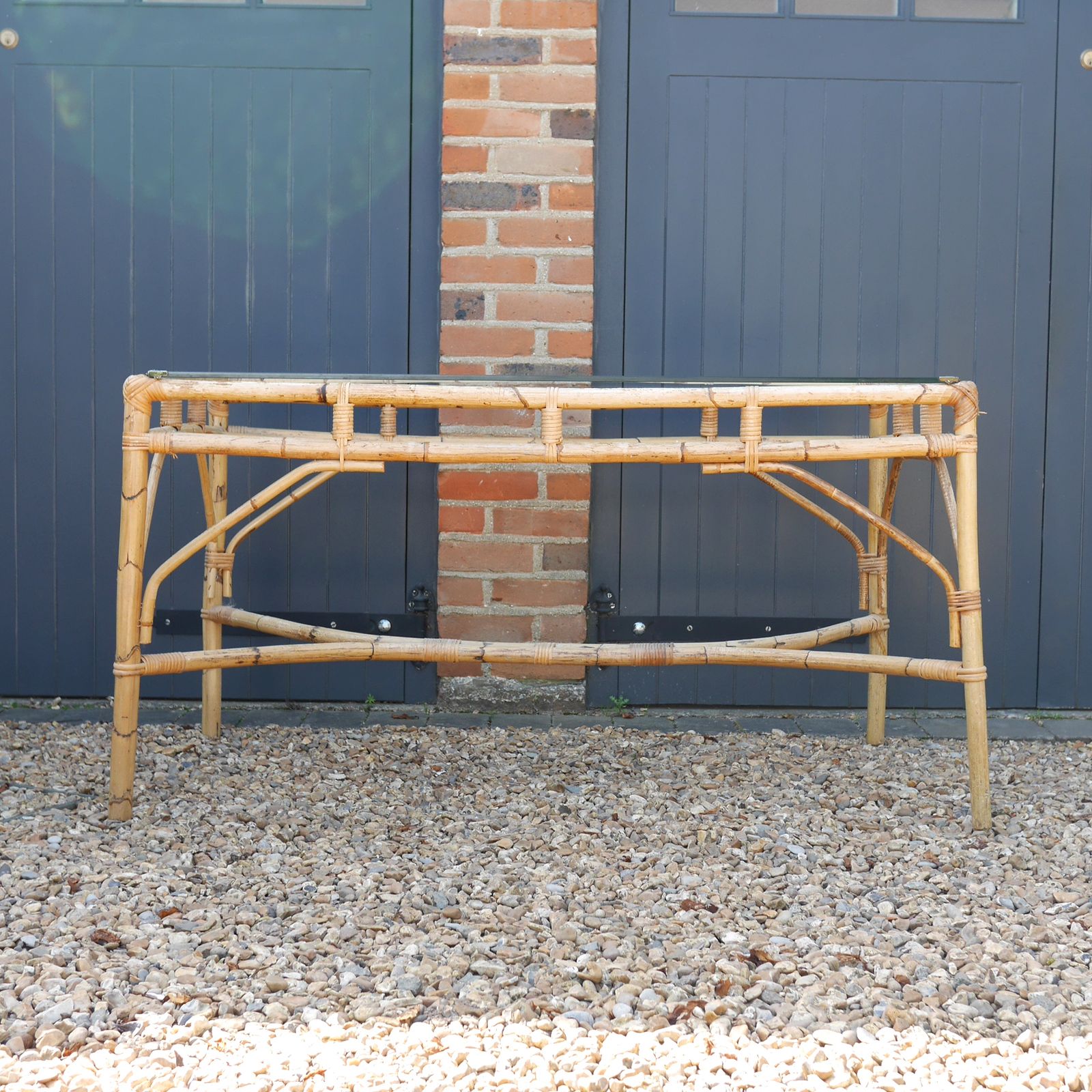 Vintage Mid Century Bamboo Chippendale Dining Table Dal Vera Italian 60s #103137 photo vinterior