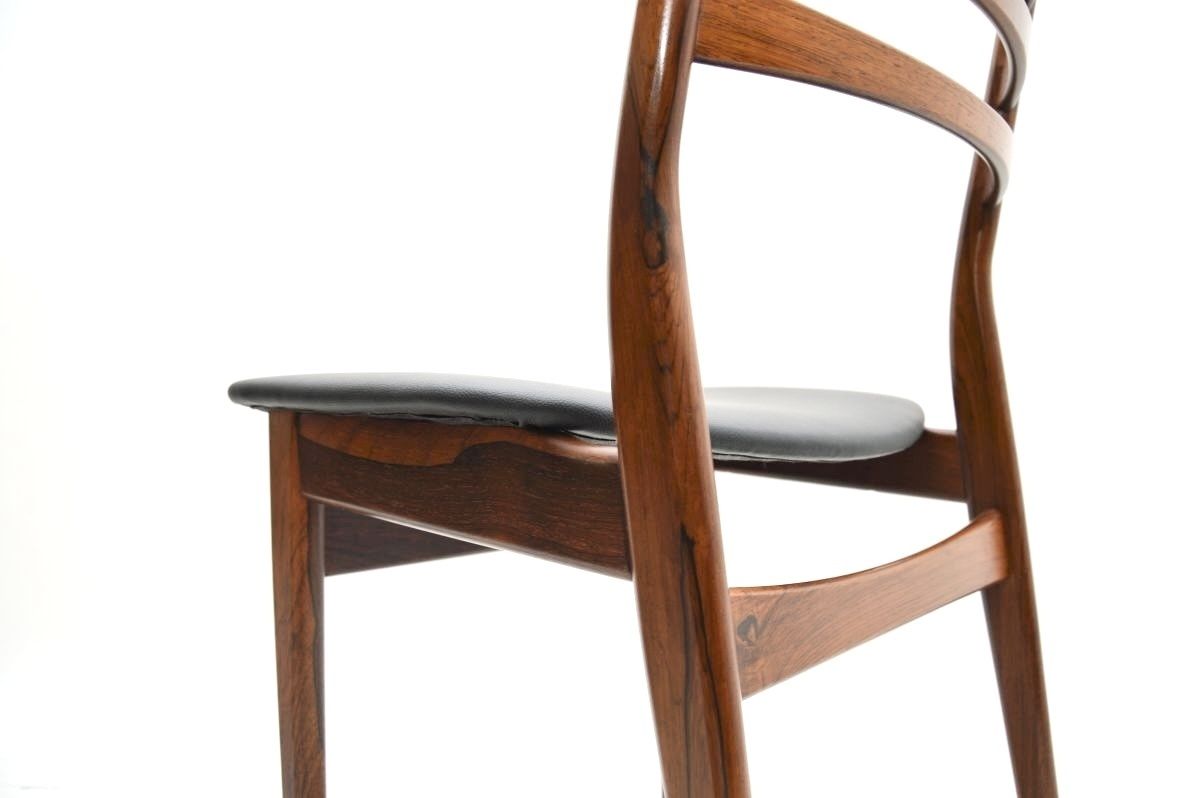 Set Of Six Danish Vintage Rosewood Dining Chairs photo vintage