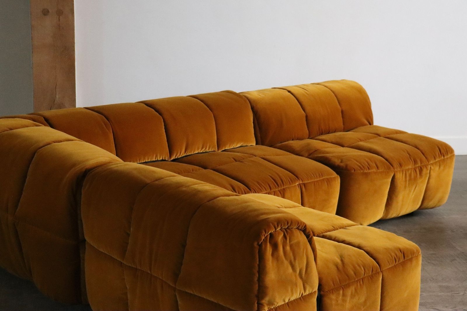 Arflex Strips Sofa Door Cini Boeri In Fluweel, Italië 1968 photo vinterior