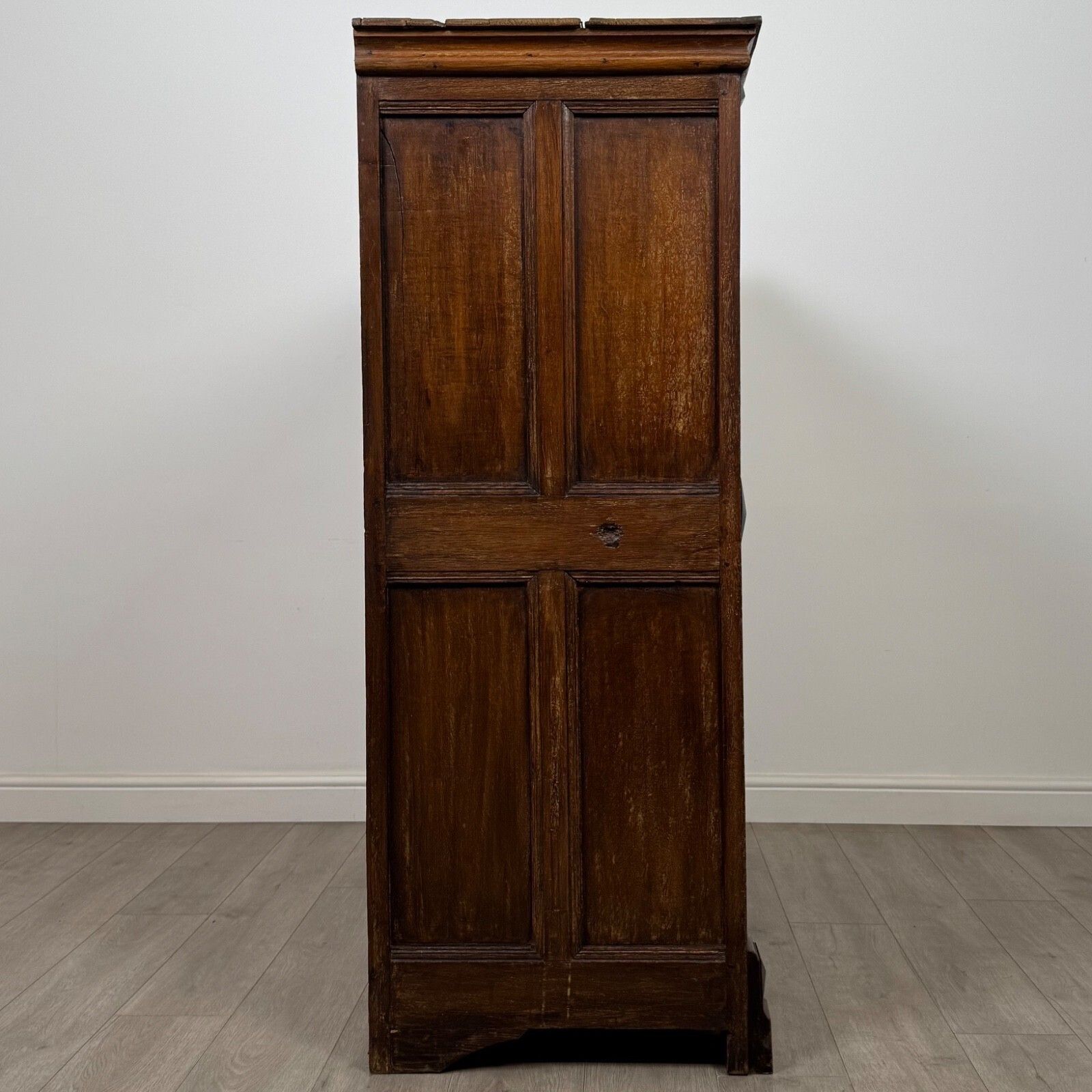 Antique 18th Century Georgian Oak Cupboard ( Af 5423 ) photo vintage
