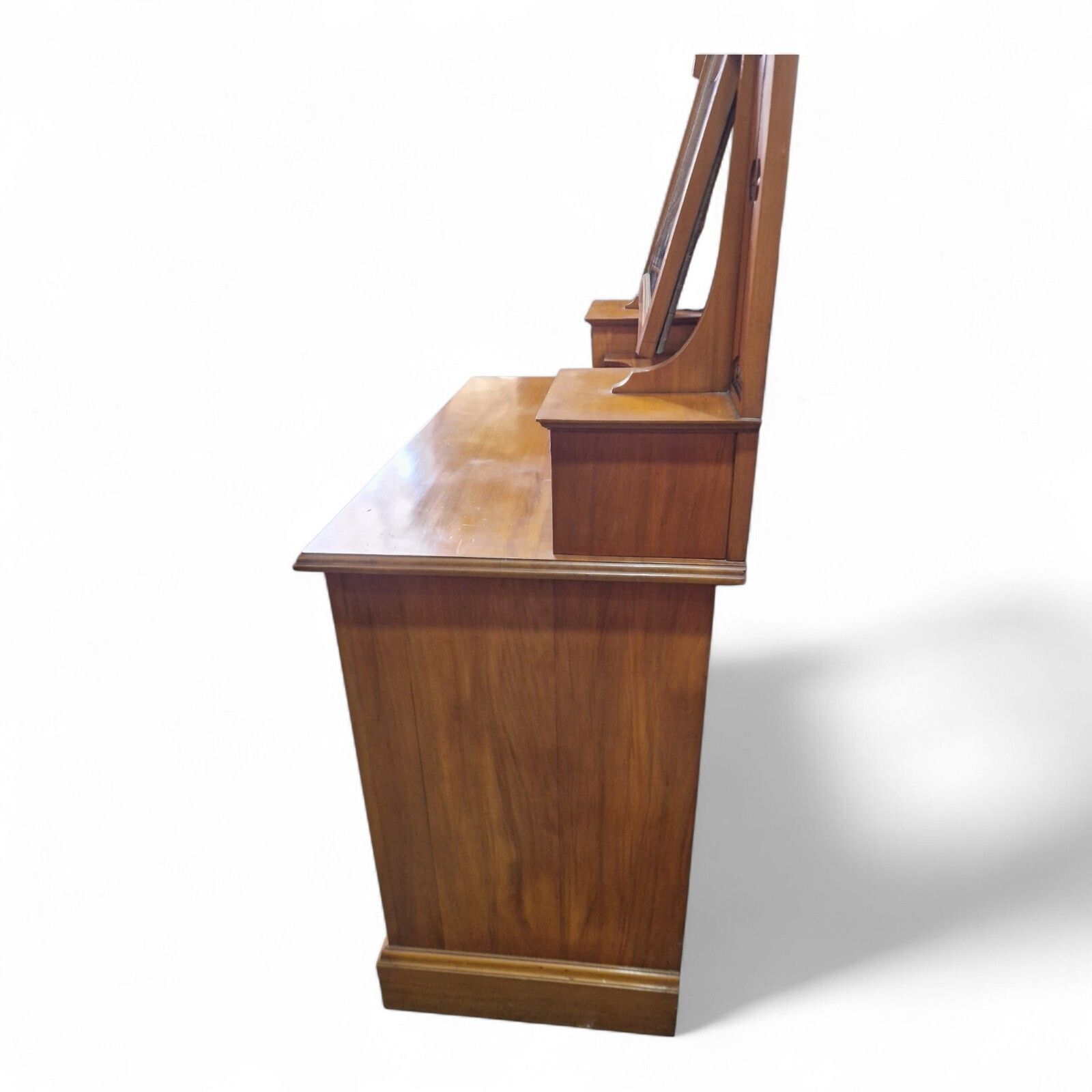 Victorian Art Nouveau Satinwood Dressing Chest Mirror Vanity Of 6 Drawers photo 325.0