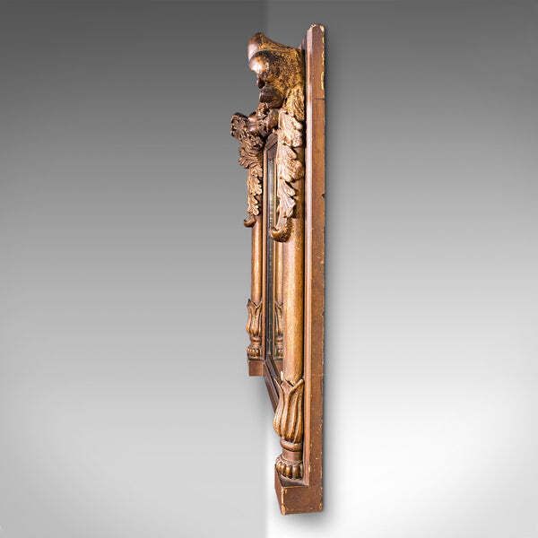 Antique Regency Overmantle Mirror, English, Giltwood, Neoclassical, Circa 1820 photo Home Decor