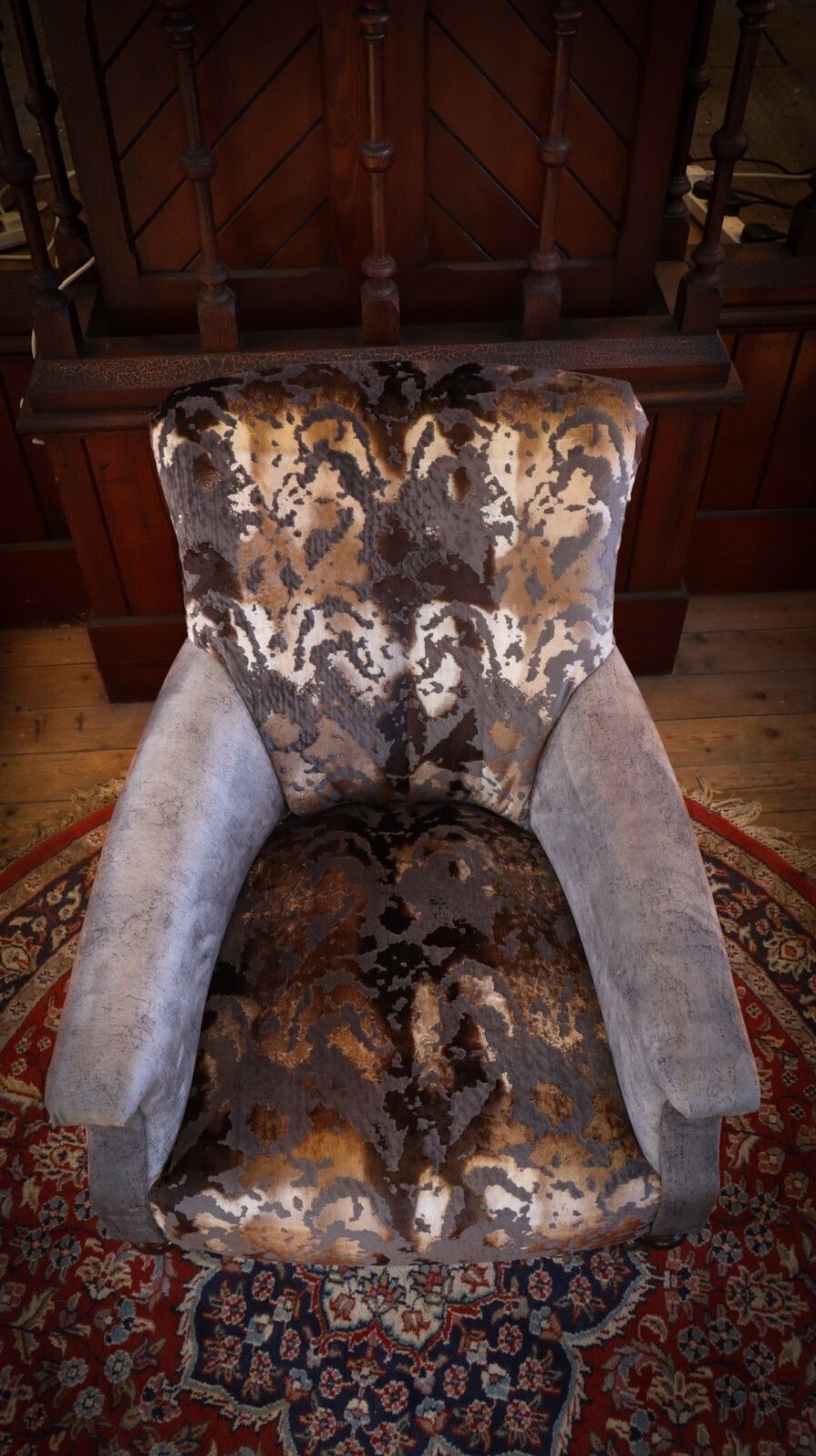 Stunning John Sankey Slipper Armchair Cosmos Velvet Dark Grey Club £5500 photo buy