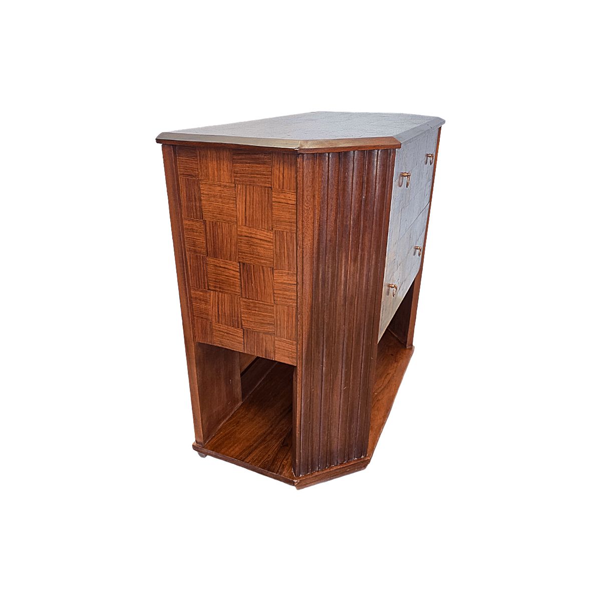 French Art Deco Rosewood Chest Of Drawers, 1920/30s photo vintage