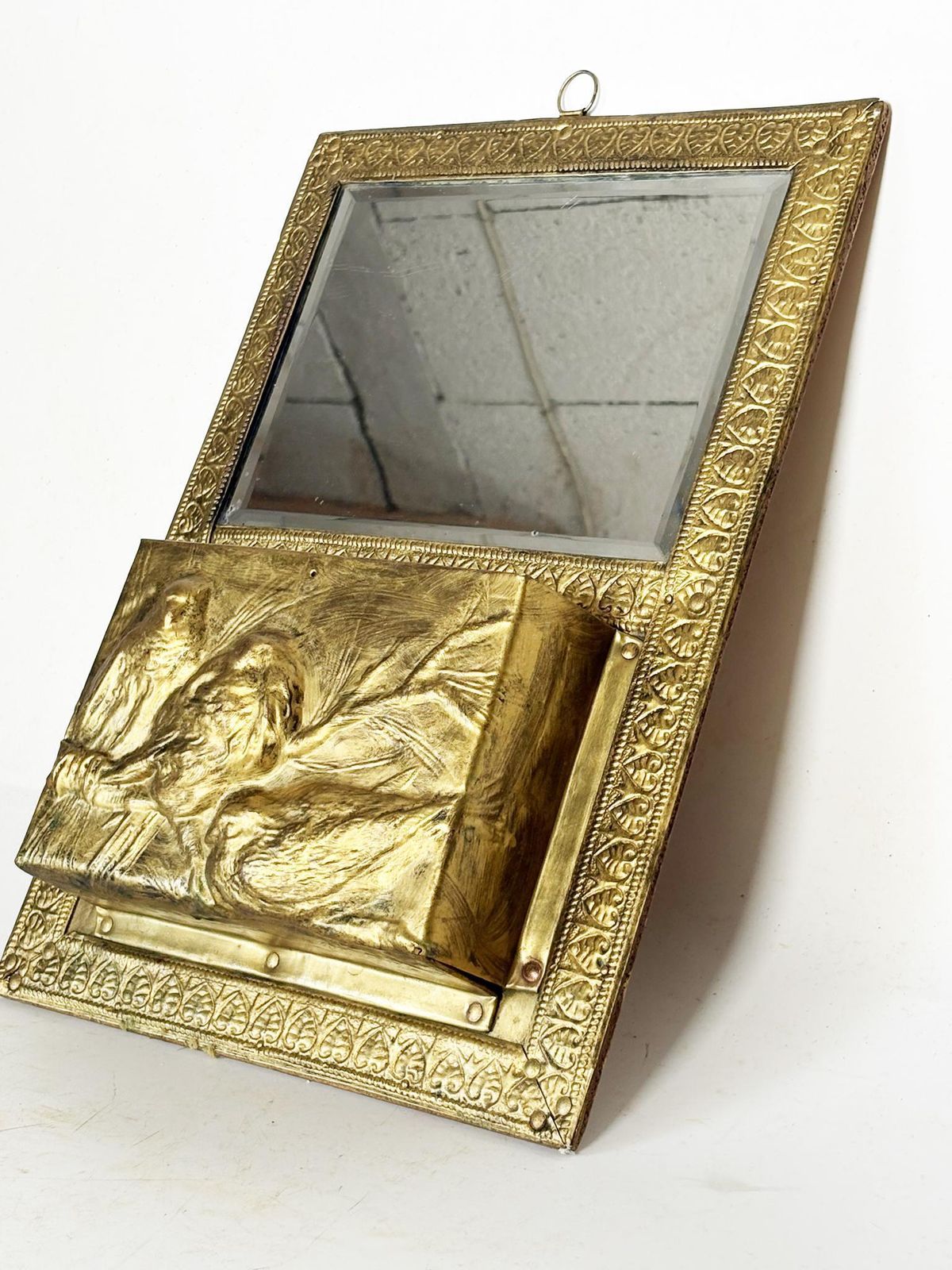 Letter Holder, Gilded Mirror, France, 1970 photo buy