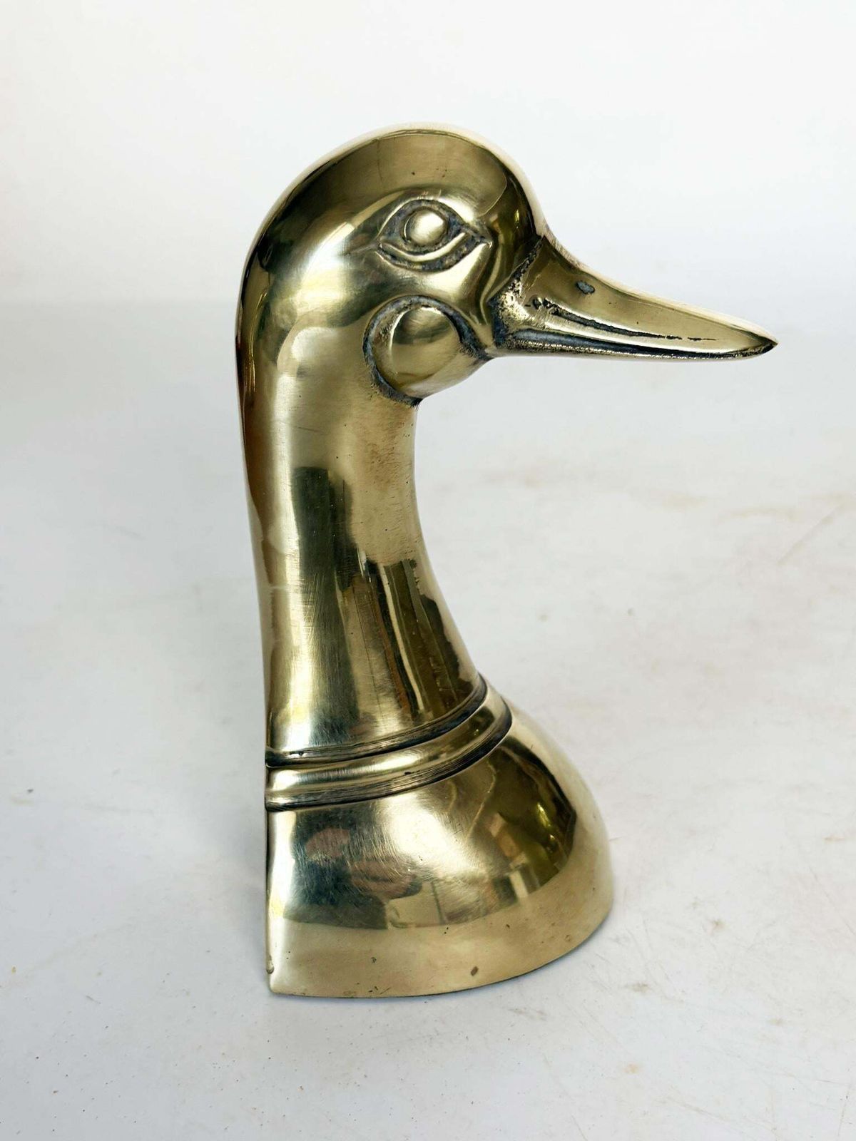 Pair Of Bookends In The Shape Of A Gilded Brass Duck Sculpture, France, 1970 photo 480.0