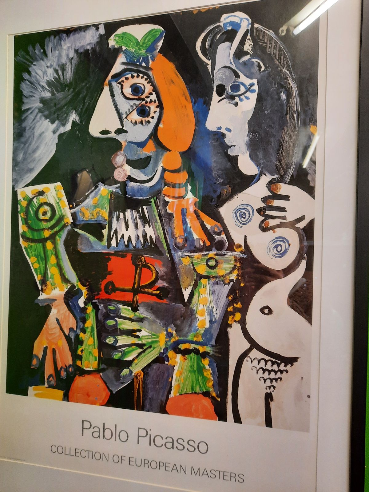Pablo Picasso Collection Of European Masters Framed Print / Matador E Femme Nue photo 295.0