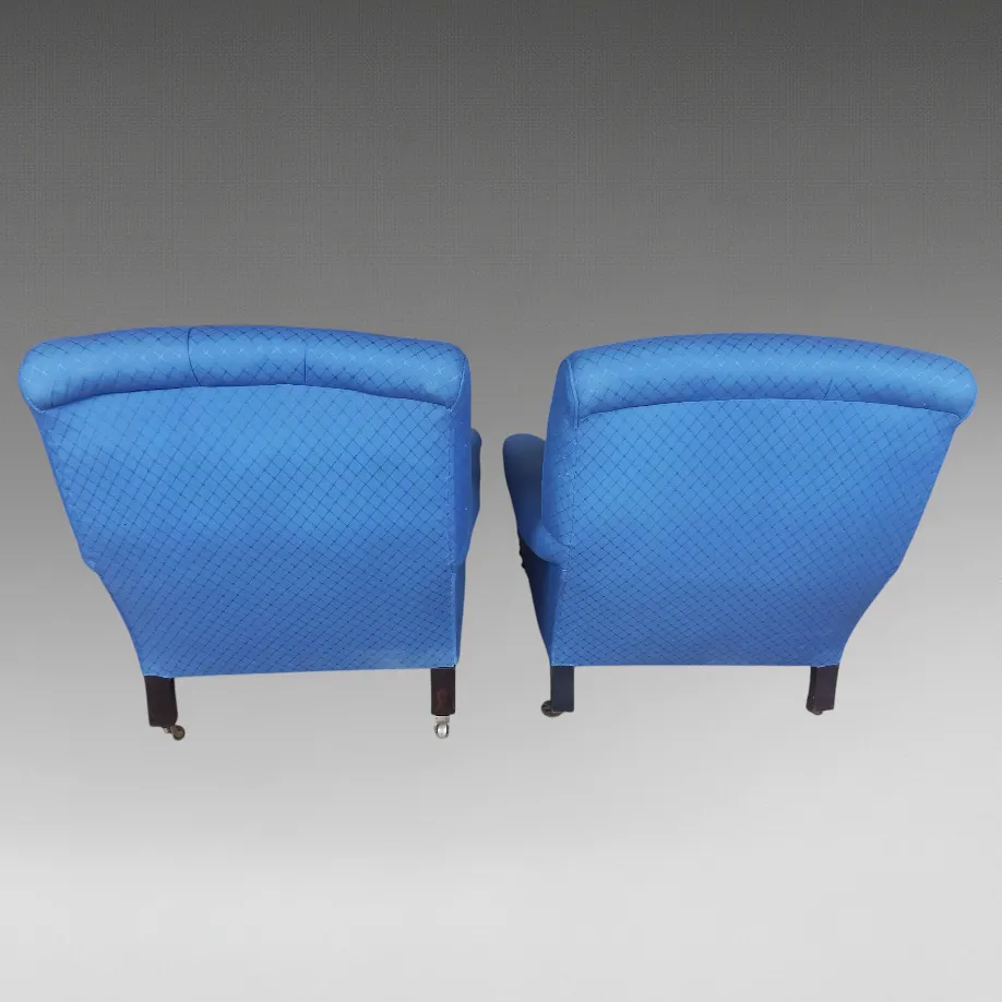 A Pair Of Late 19th Century Button Back ‘Howard’ Style Armchairs photo 1500.0