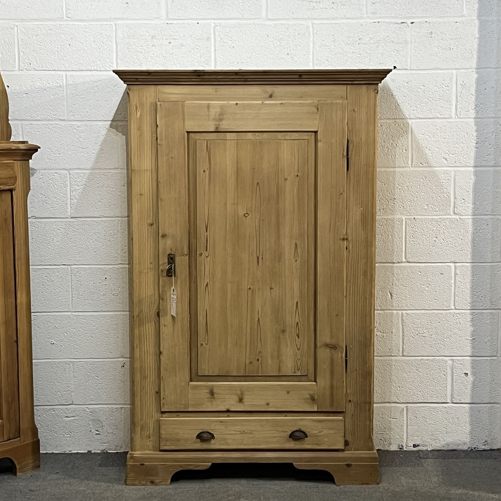 Antique Pine Small Wardrobe, 1910s